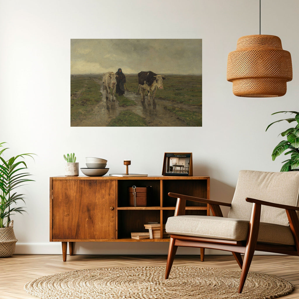 RAINY REFLECTIONS Peel and Stick Horizontal Poster