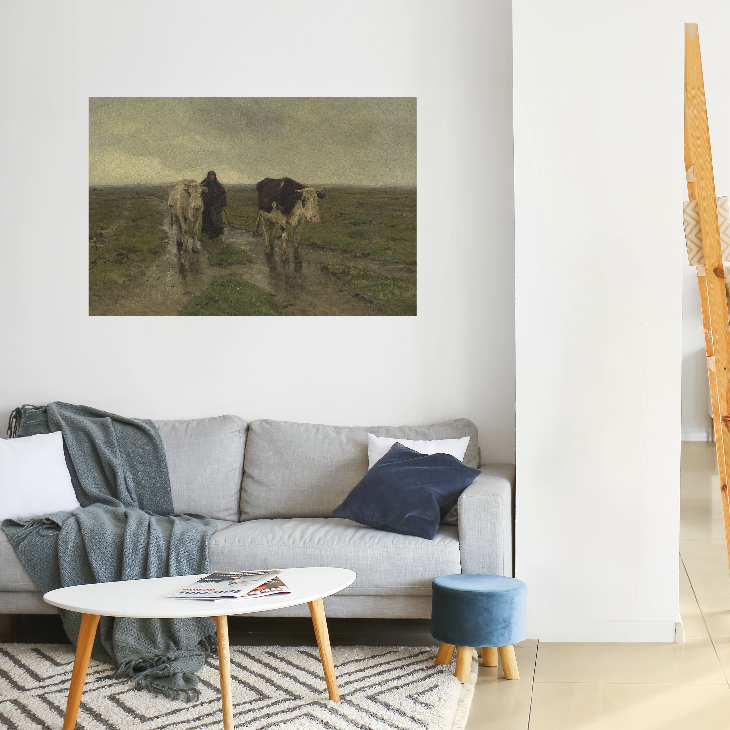 RAINY REFLECTIONS Peel and Stick Horizontal Poster