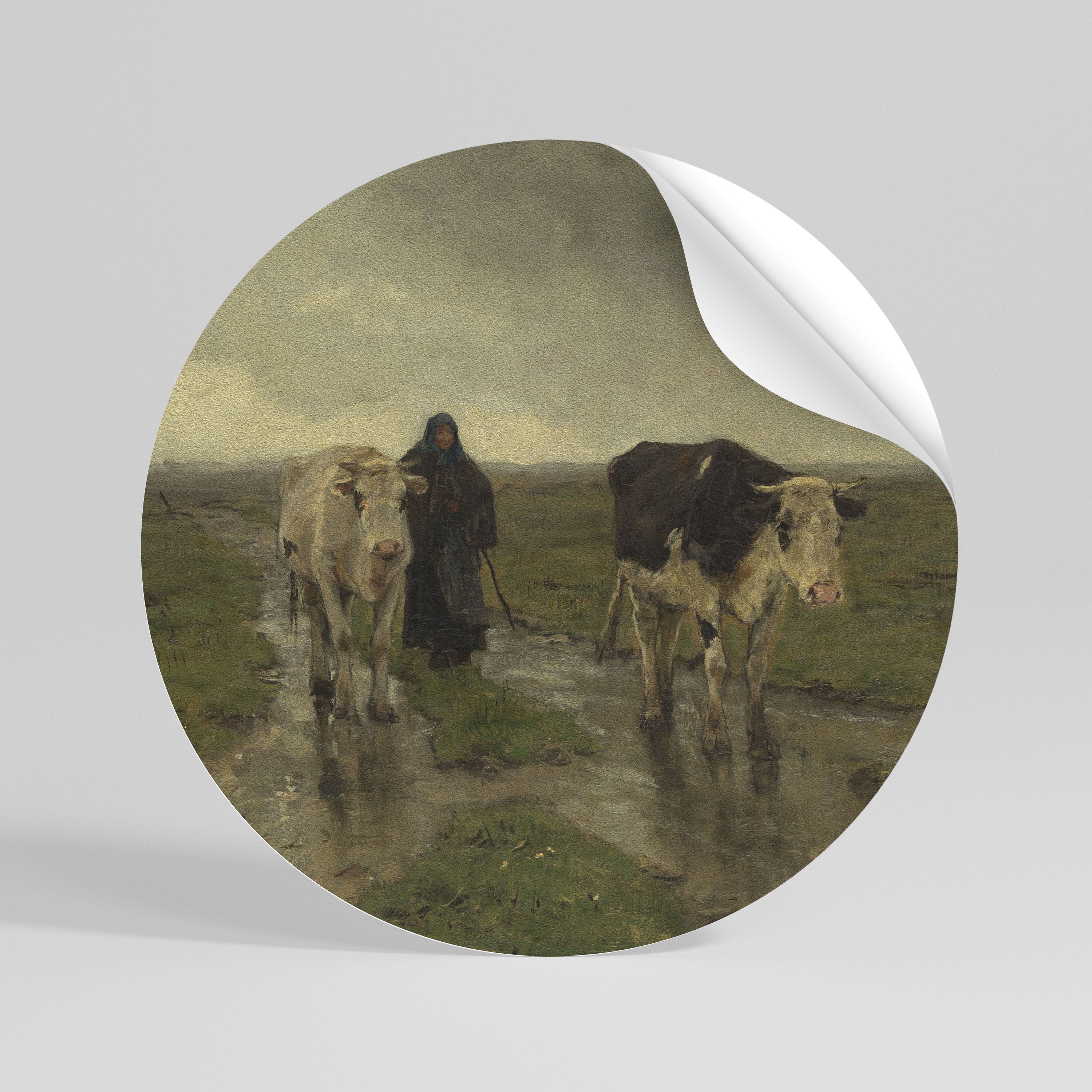 RAINY REFLECTIONS - Autocolante Redondo Removível