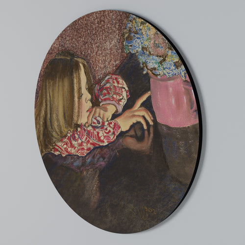 CHILDLIKE WONDER Arte de Parede Redonda