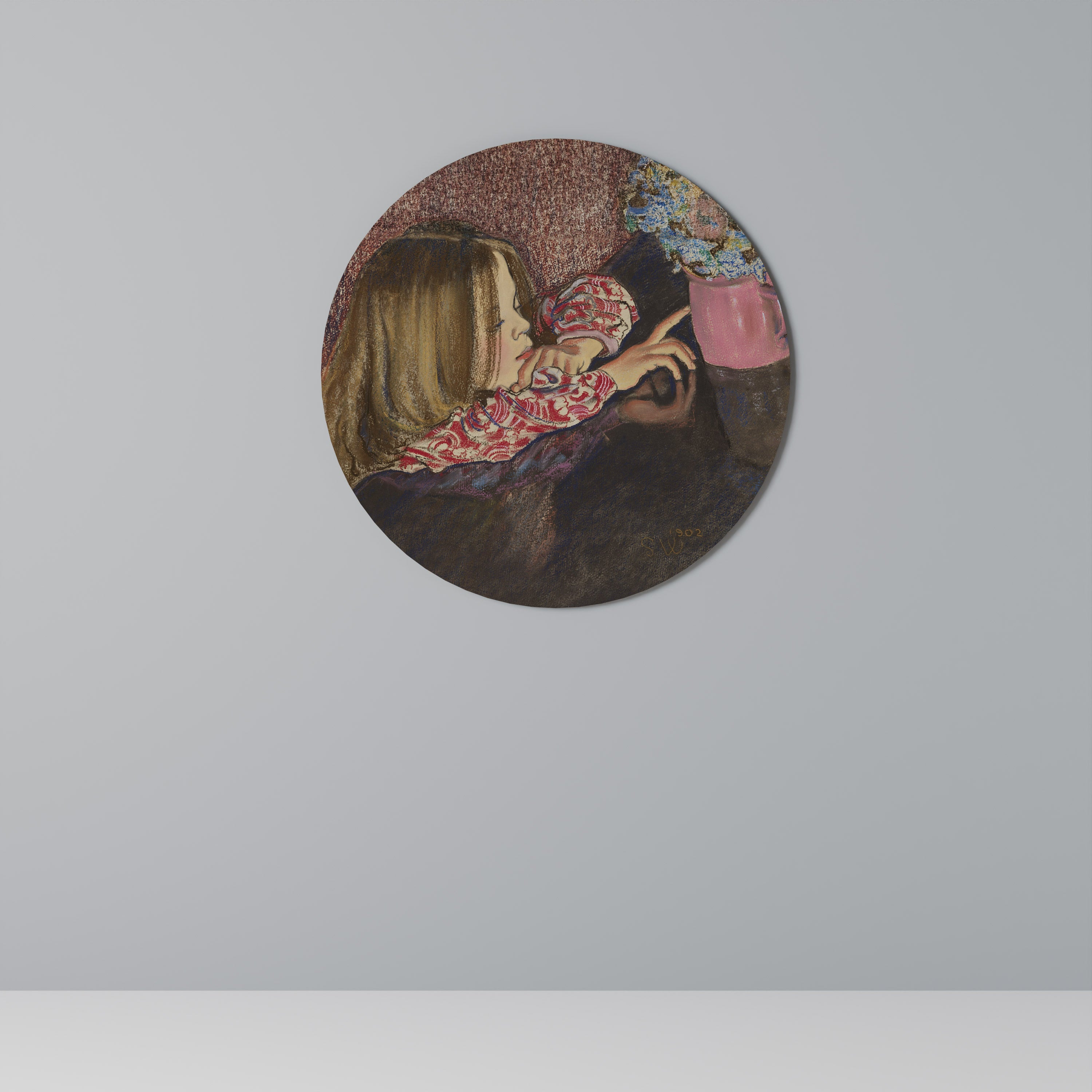 CHILDLIKE WONDER Round Wall Art