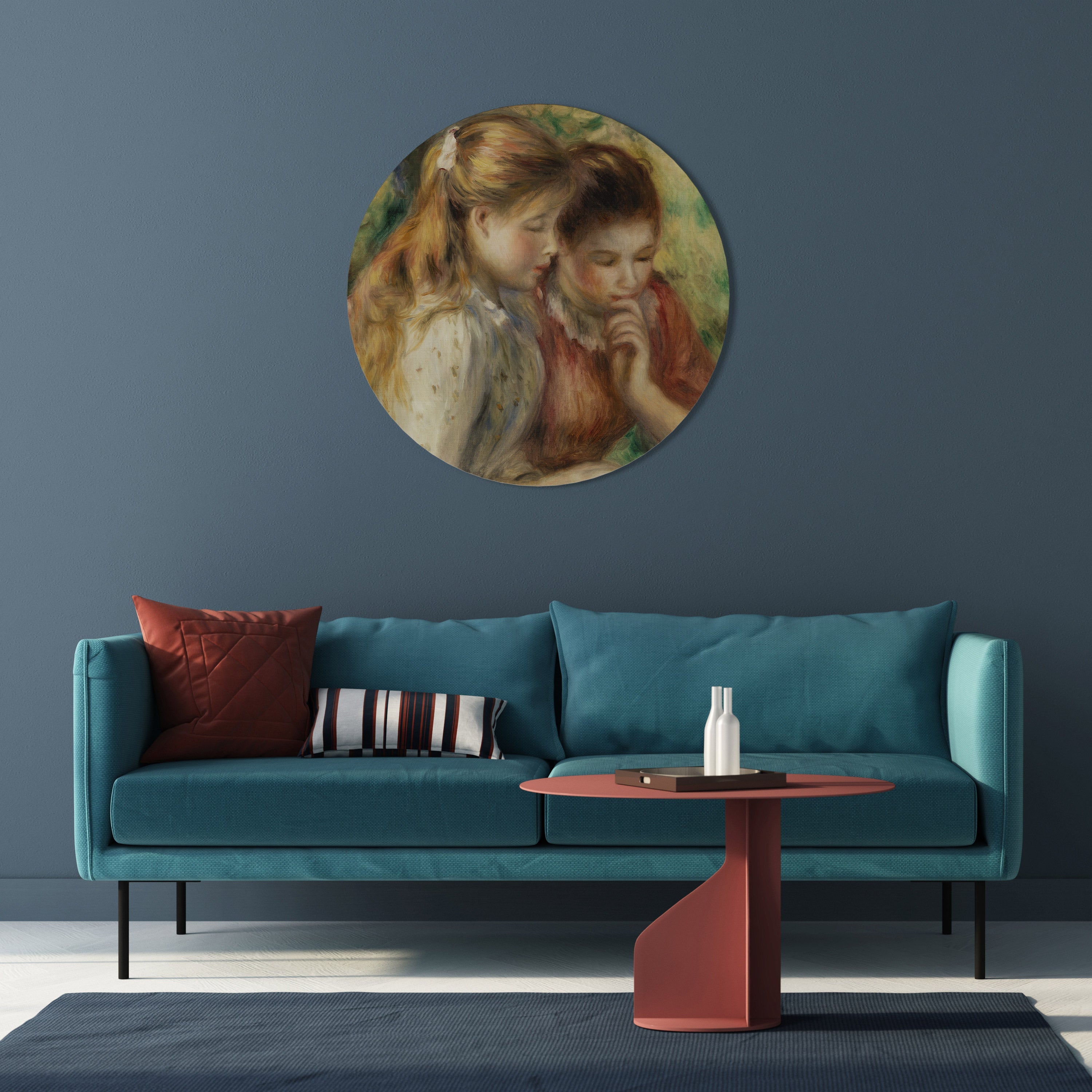 WHISPERS OF FRIENDSHIP Round Wall Art