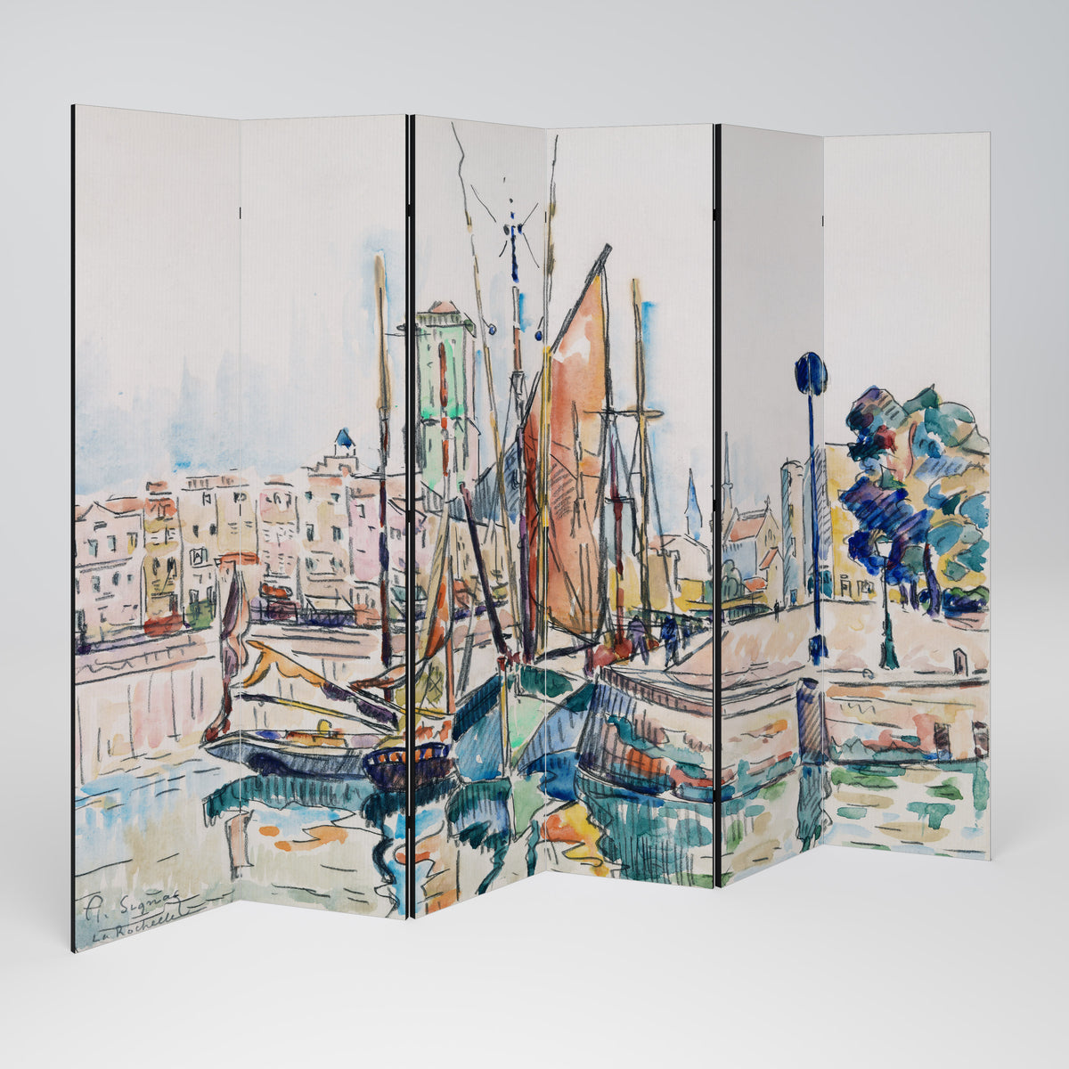 LA ROCHELLE Biombo de 6 Painéis