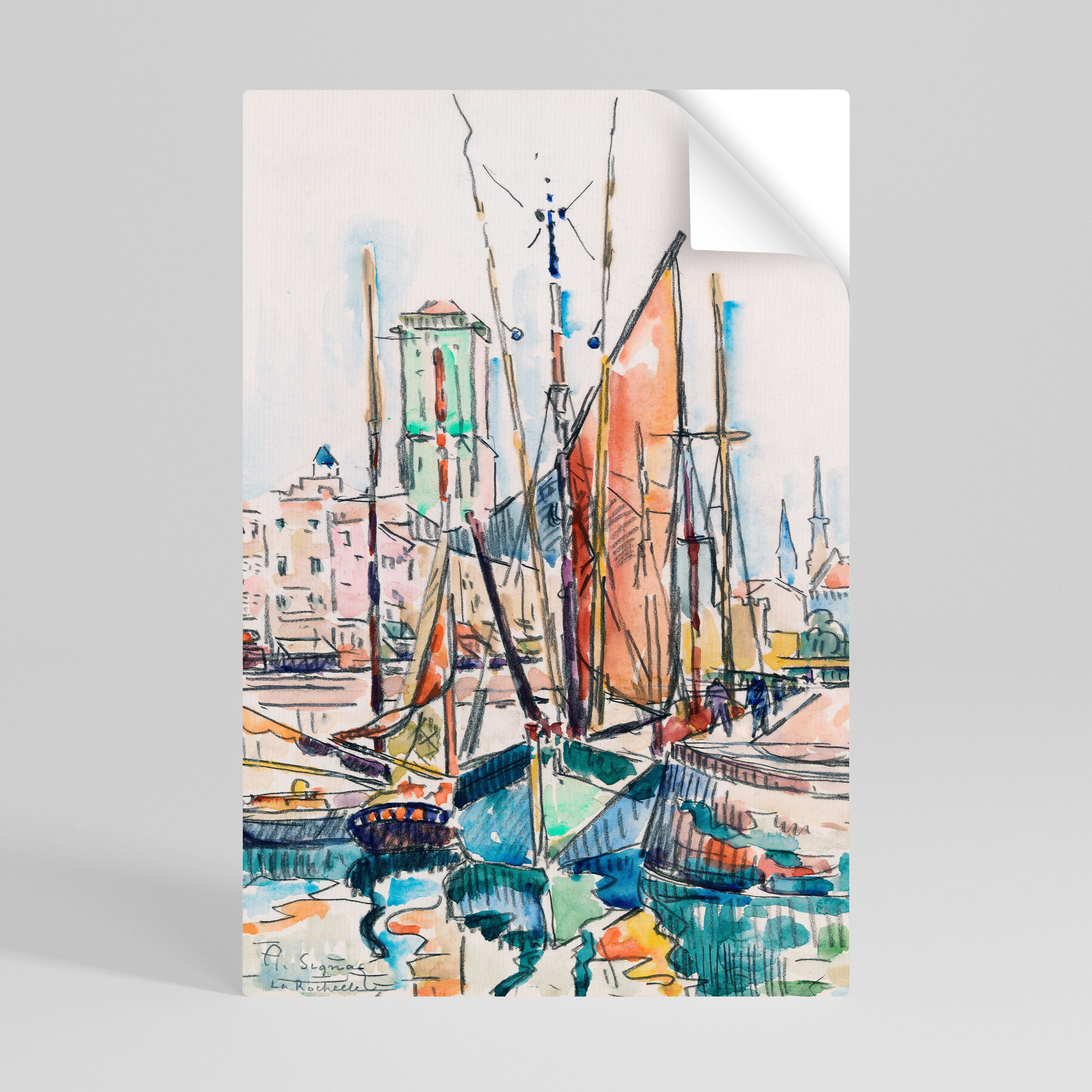 LA ROCHELLE Póster Autocolante Vertical