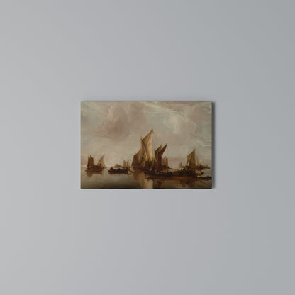 SAILS IN SERENITY Horizontal Canvas Print