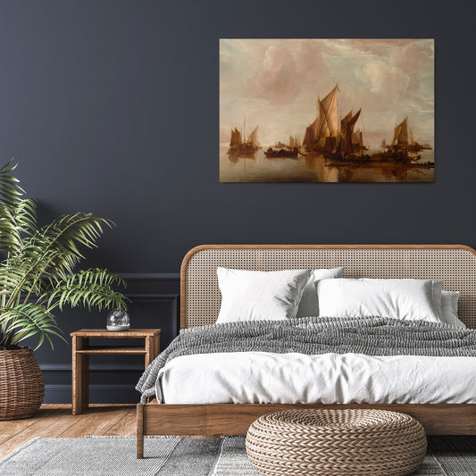 SAILS IN SERENITY Horizontal Canvas Print