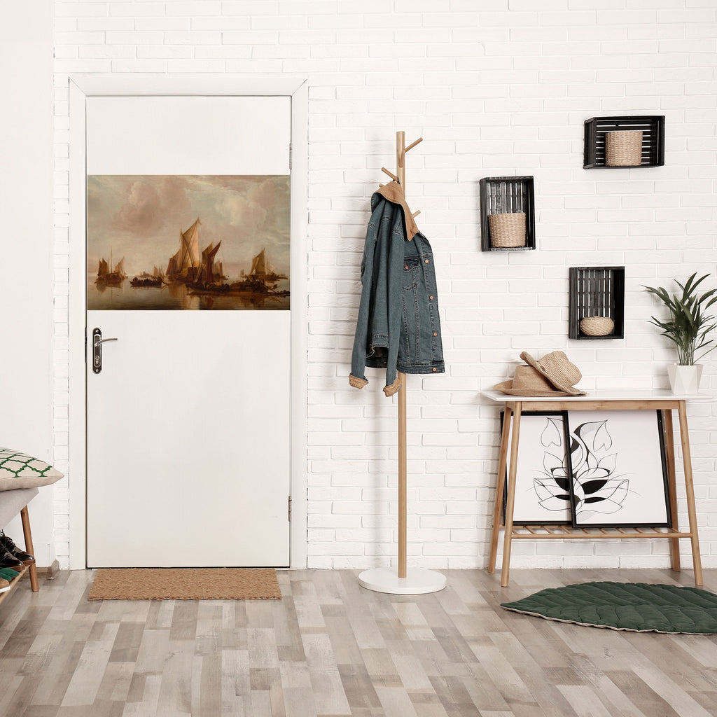 SAILS IN SERENITY Peel and Stick Horizontal Poster