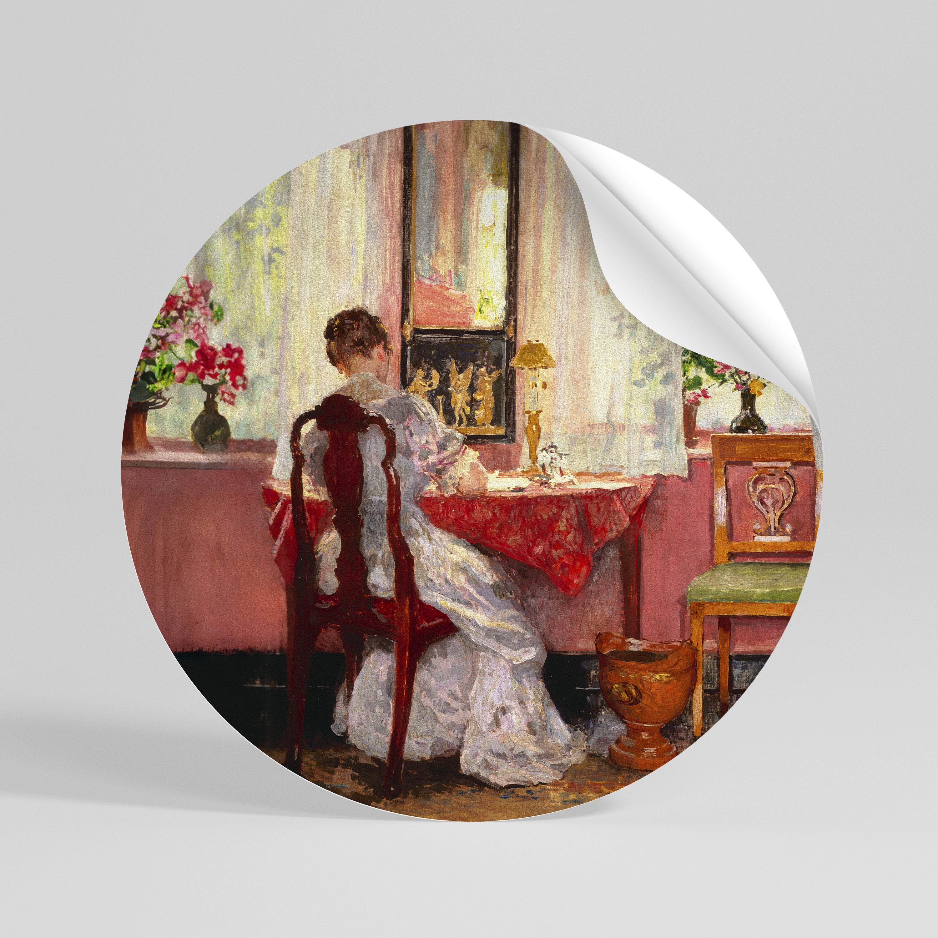 WHISPERS OF A GENTLE DAY - Autocolante Redondo Removível