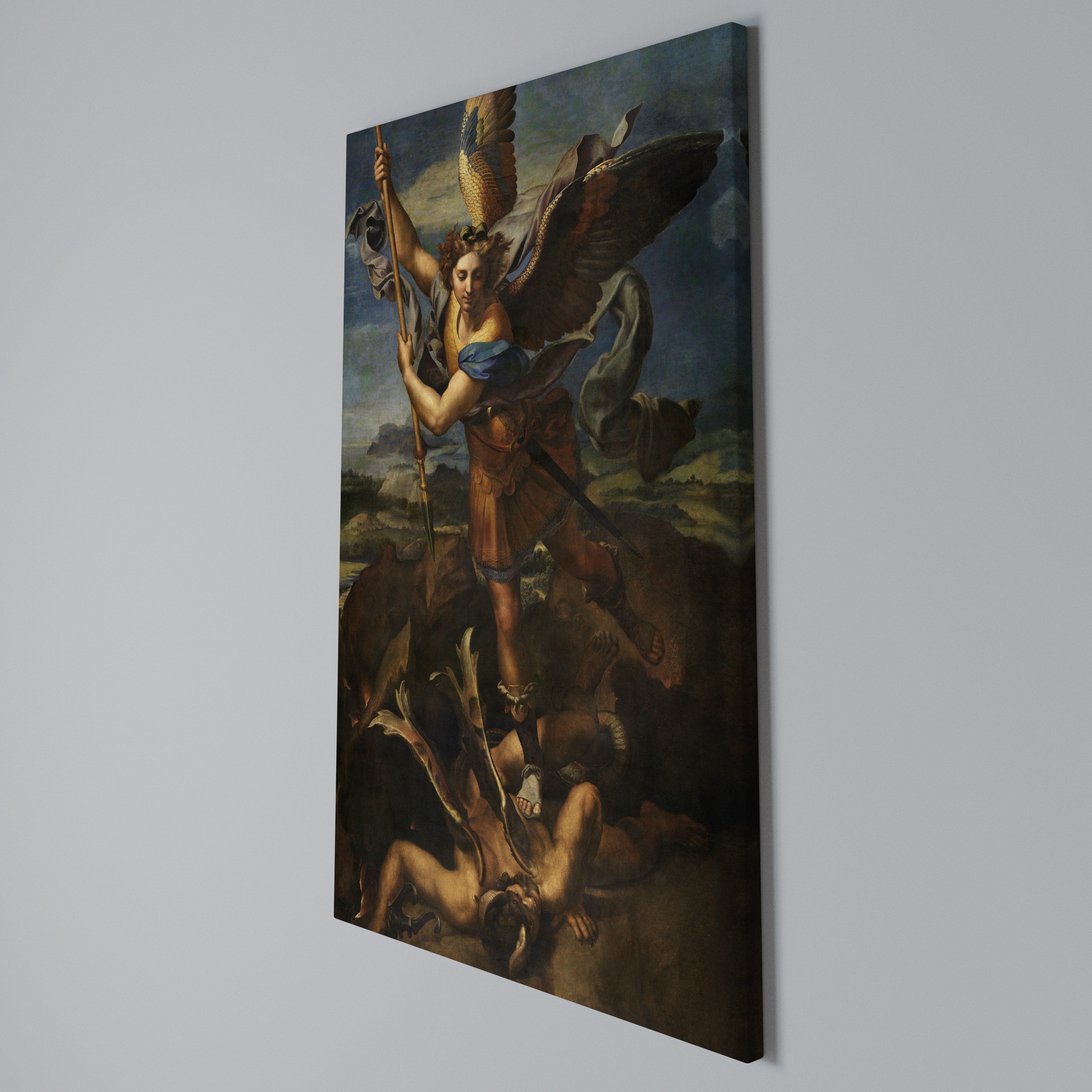 FURY AND FAITH Quadro em tela vertical
