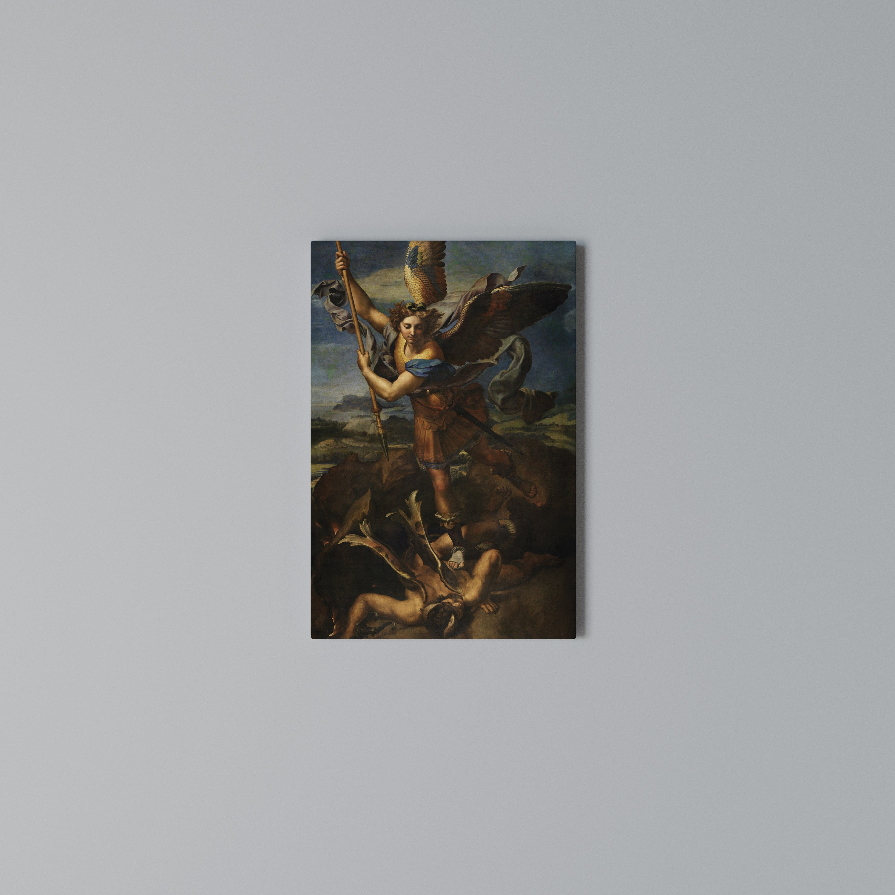 FURY AND FAITH Quadro em tela vertical