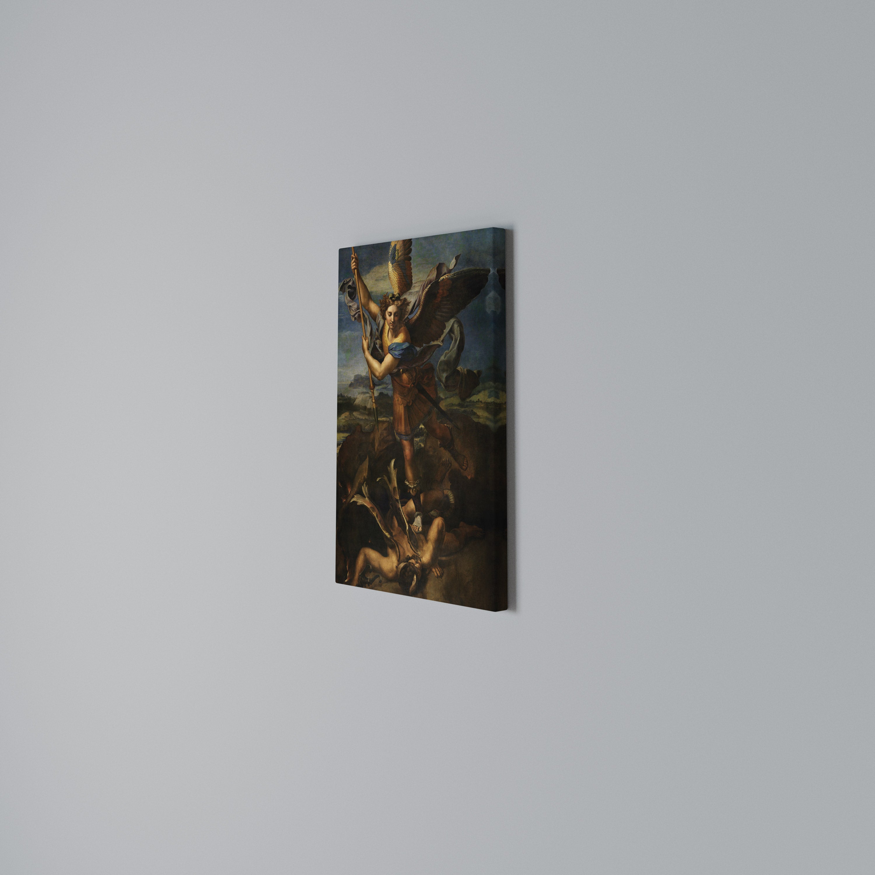 FURY AND FAITH Quadro em tela vertical