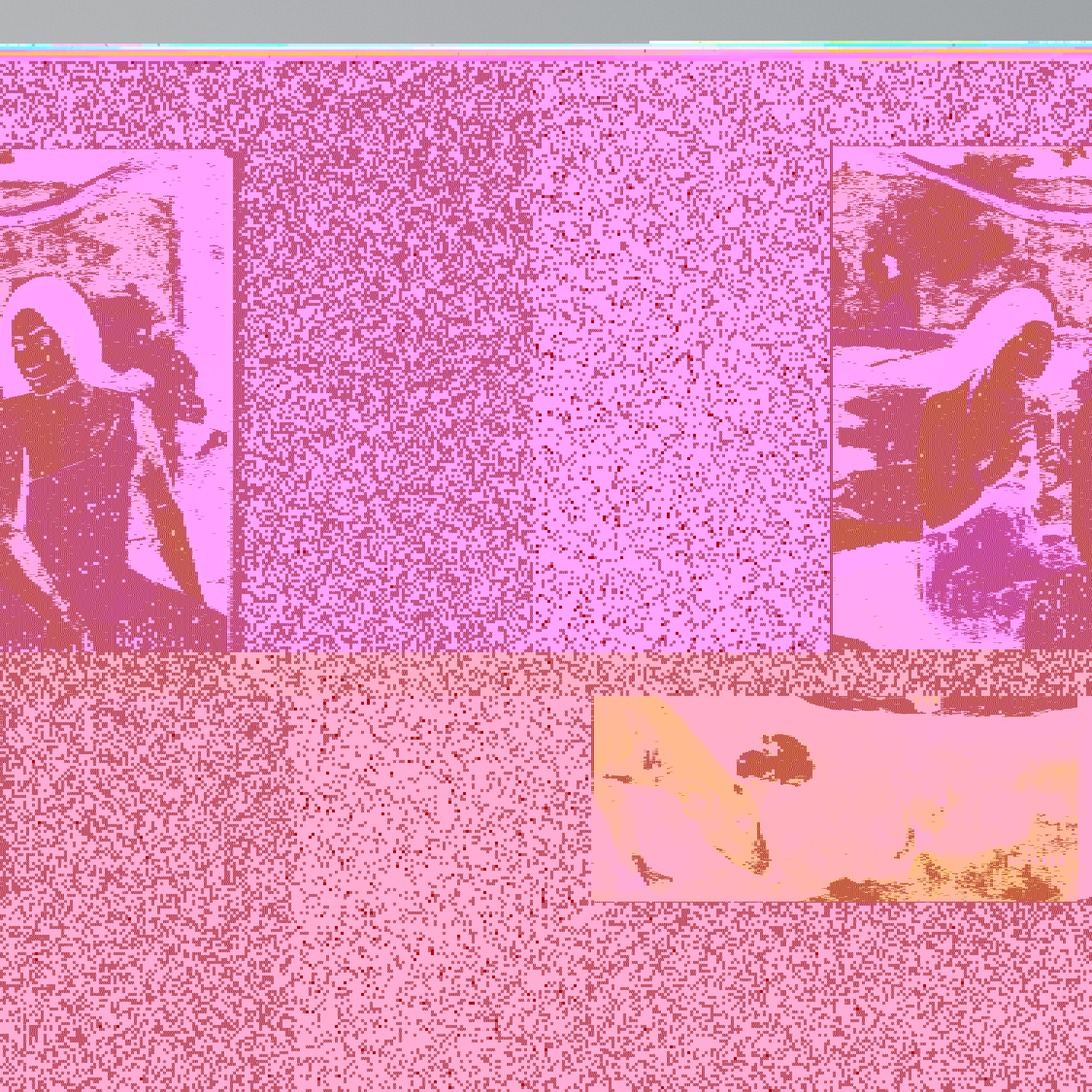 AREAREA BY GAUGUIN Quadro em tela vertical