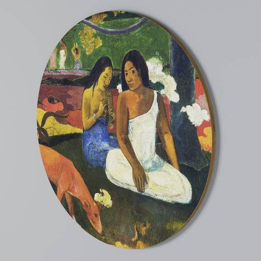 AREAREA BY GAUGUIN Round Wall Art