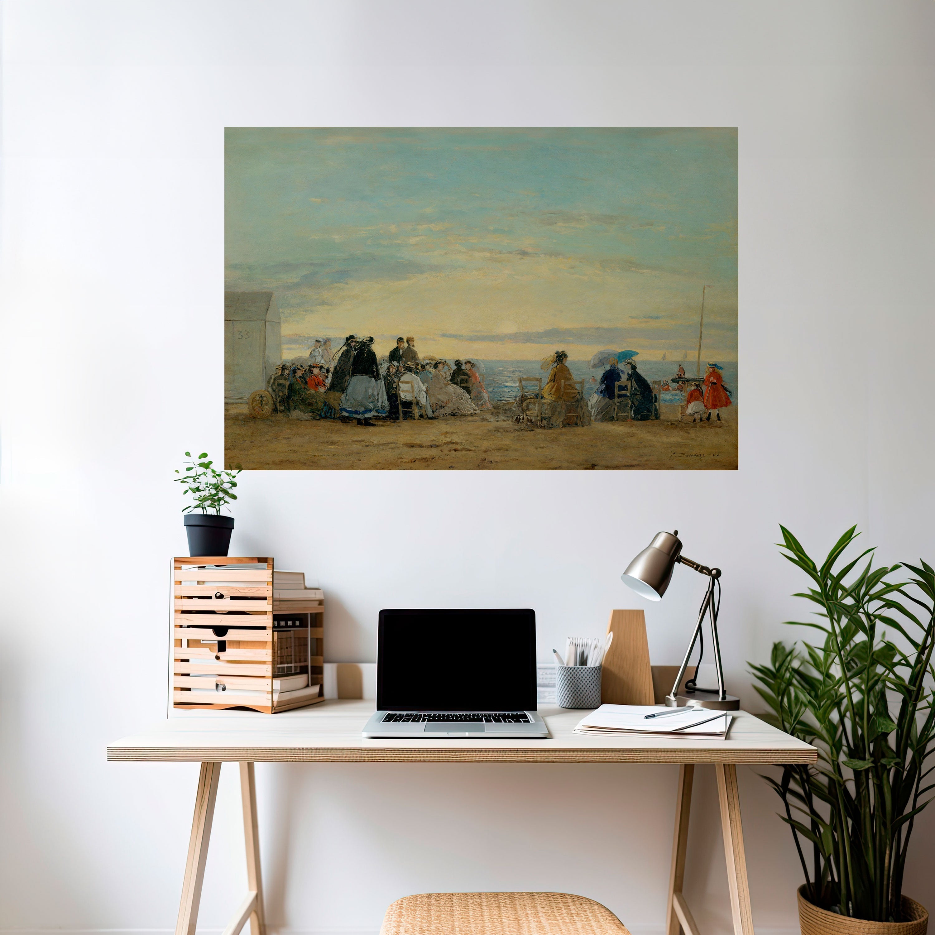 CHARMING COASTAL MOMENTS Peel and Stick Horizontal Poster