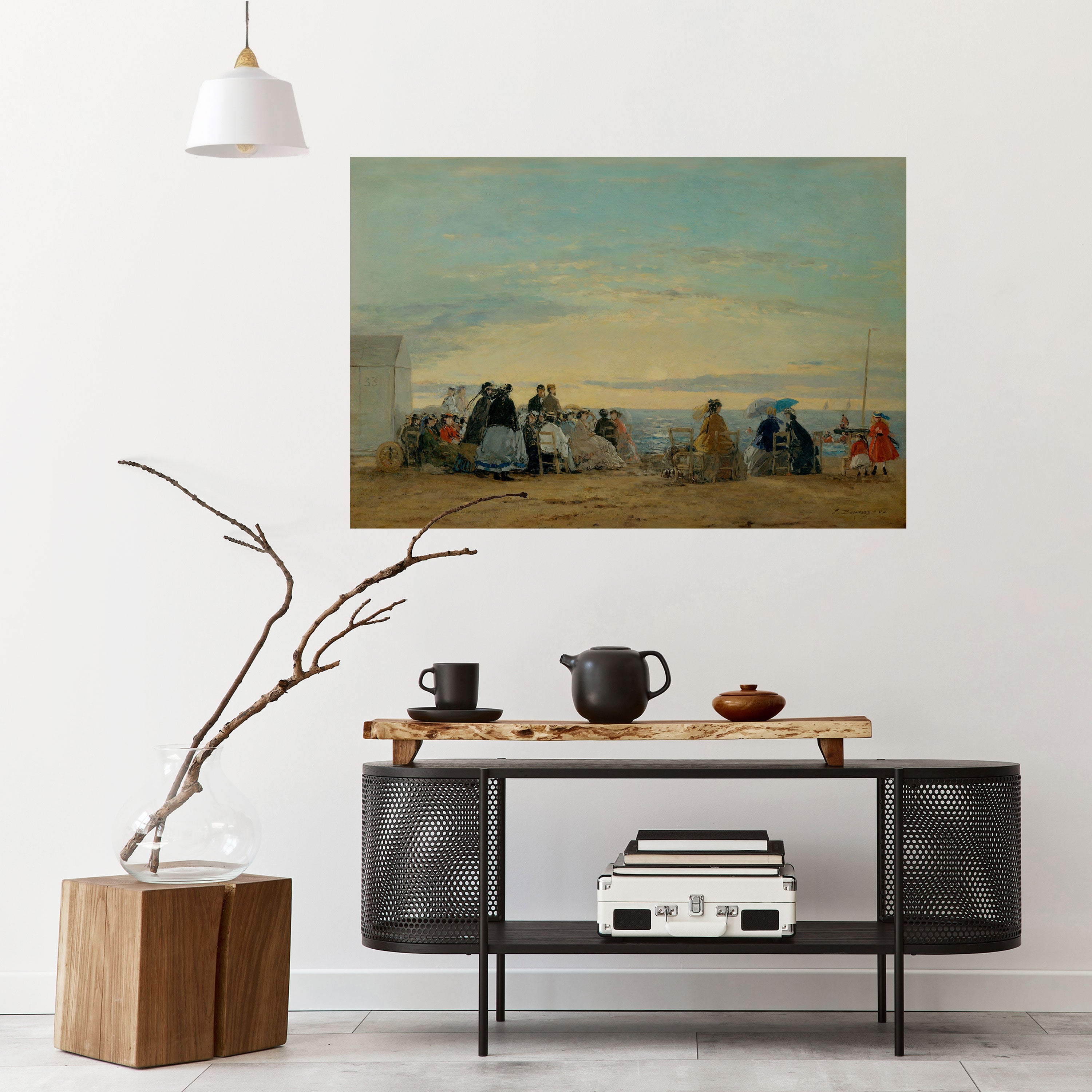 CHARMING COASTAL MOMENTS Peel and Stick Horizontal Poster