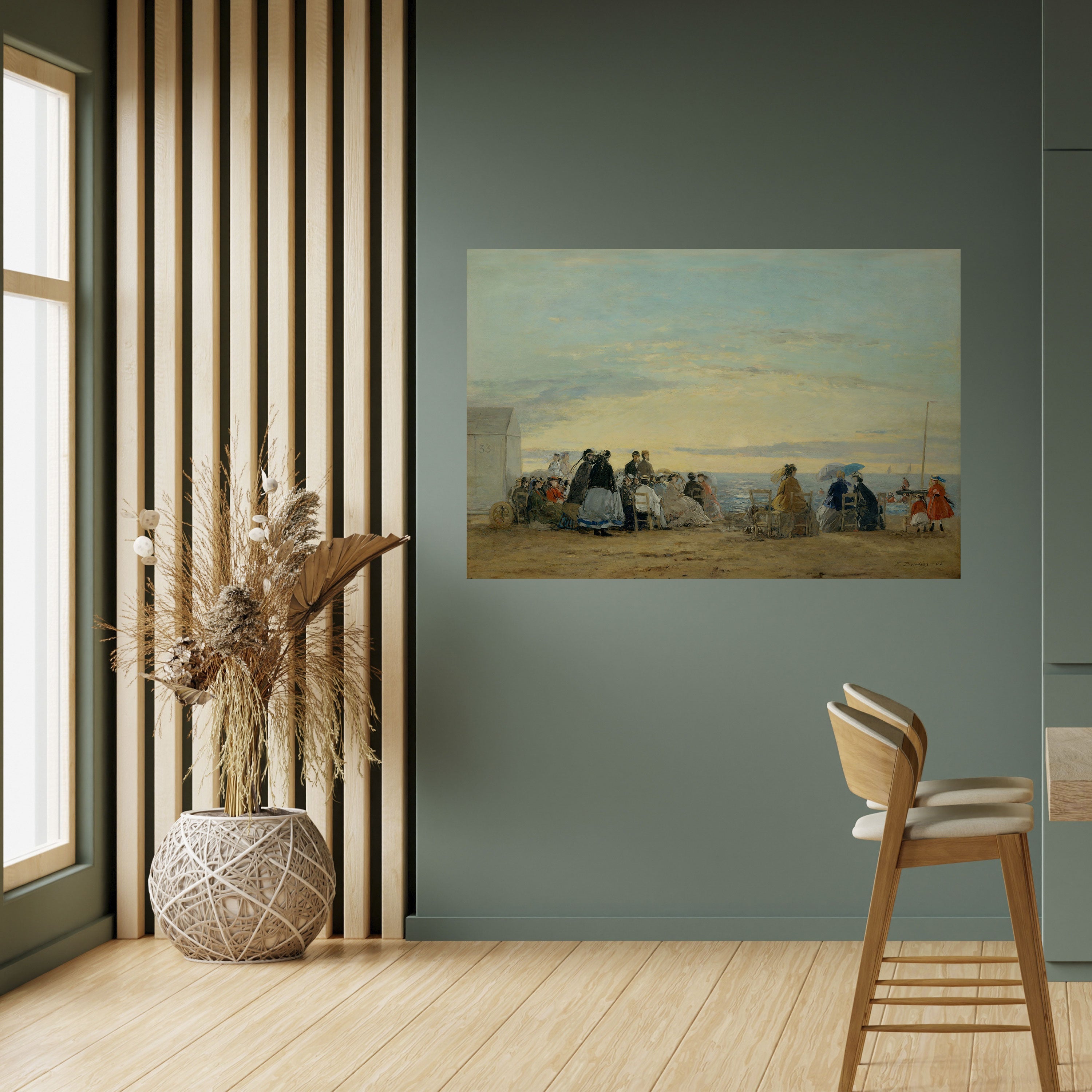 CHARMING COASTAL MOMENTS Peel and Stick Horizontal Poster