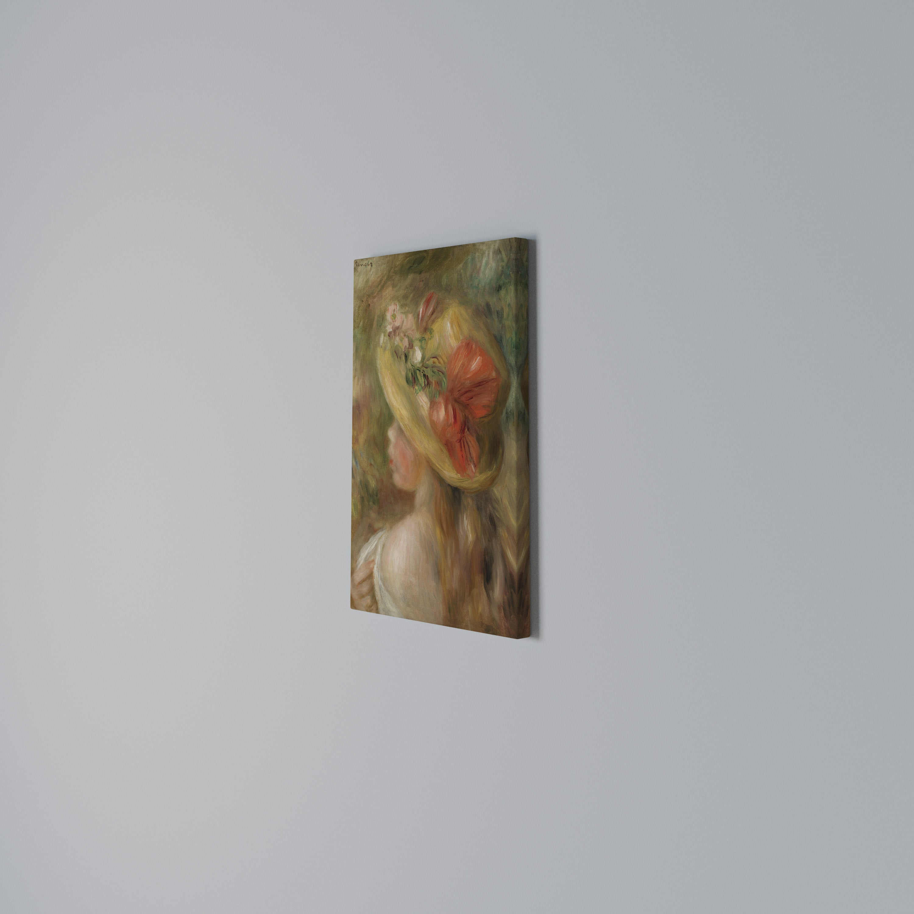 HAT OF PETALS Quadro em tela vertical
