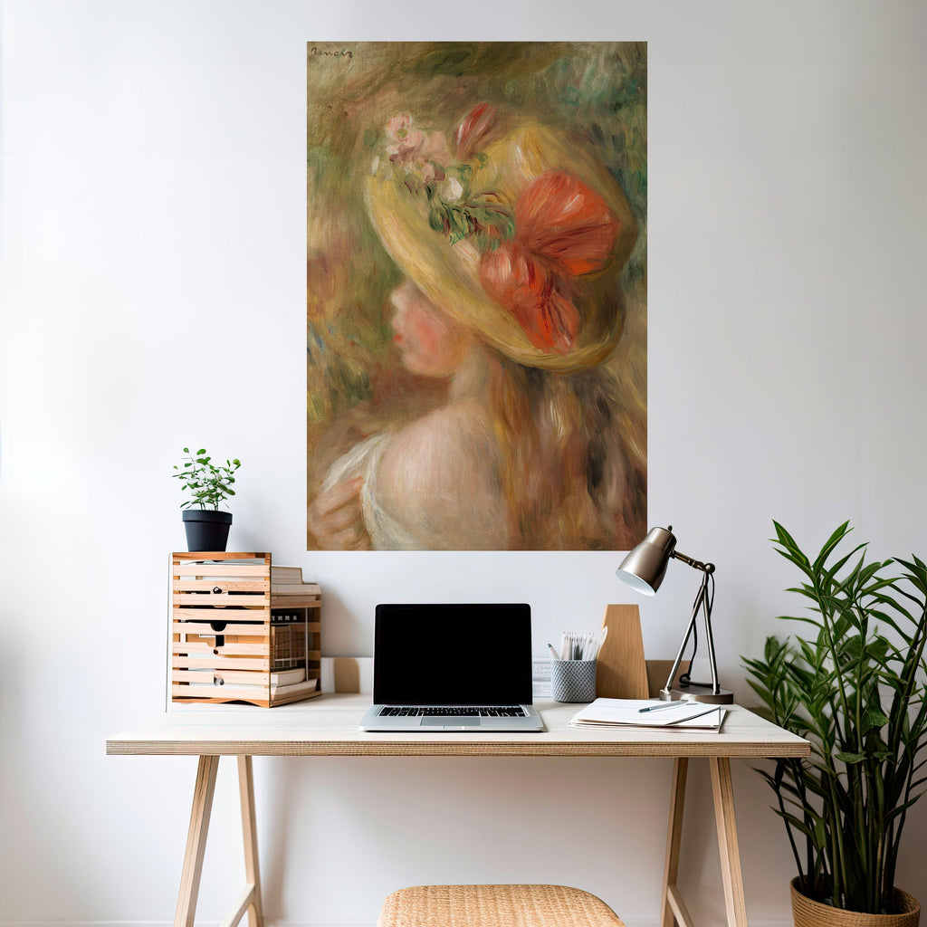 HAT OF PETALS Poster Vertical Autocolante