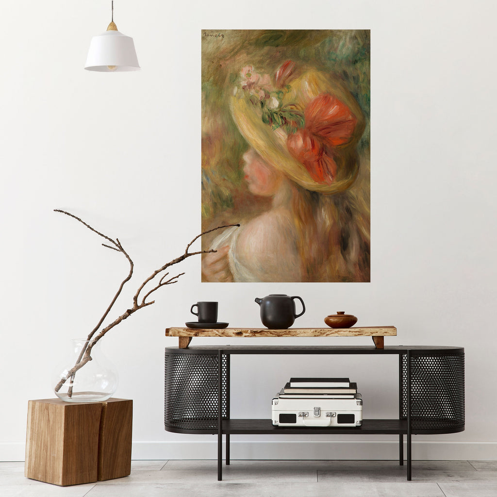 HAT OF PETALS Poster Vertical Autocolante