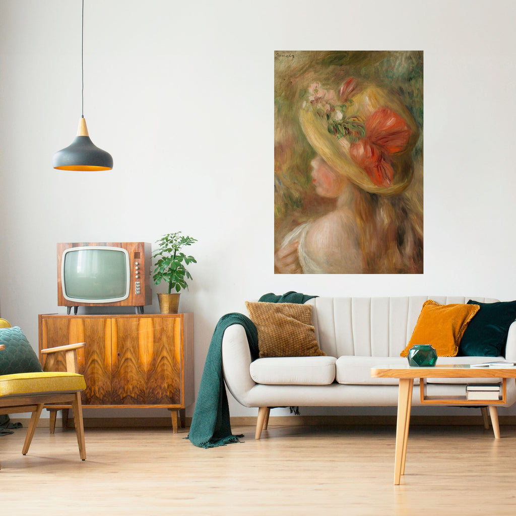 HAT OF PETALS Poster Vertical Autocolante