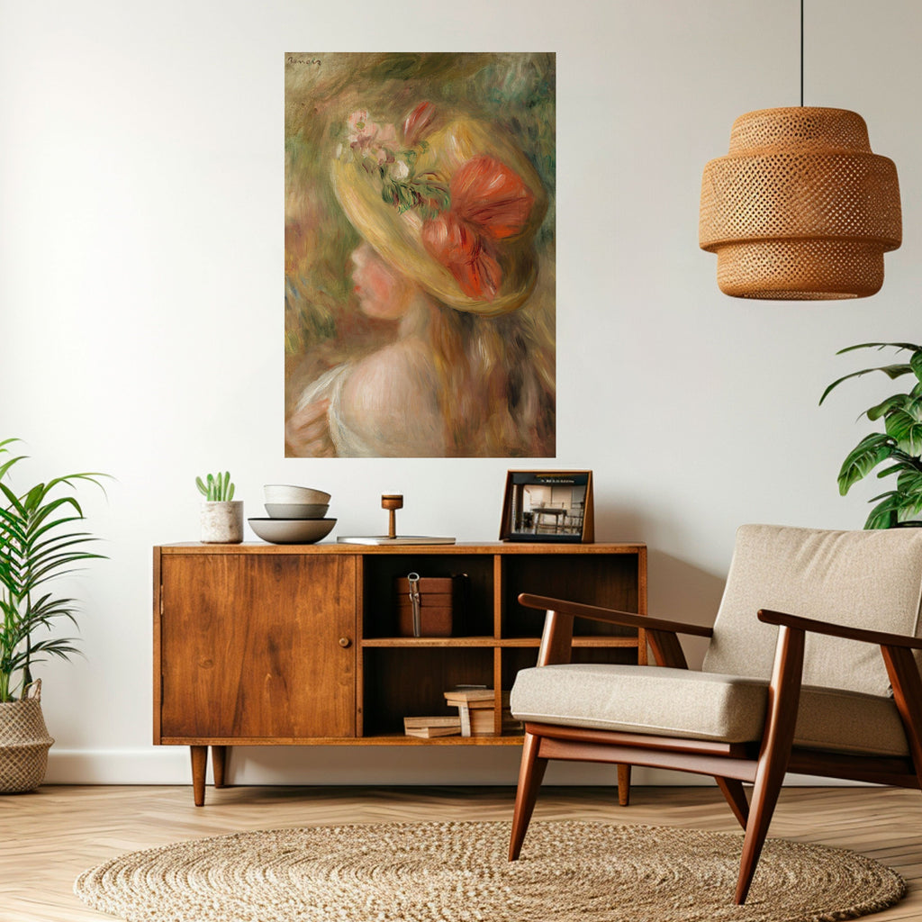 HAT OF PETALS Poster Vertical Autocolante