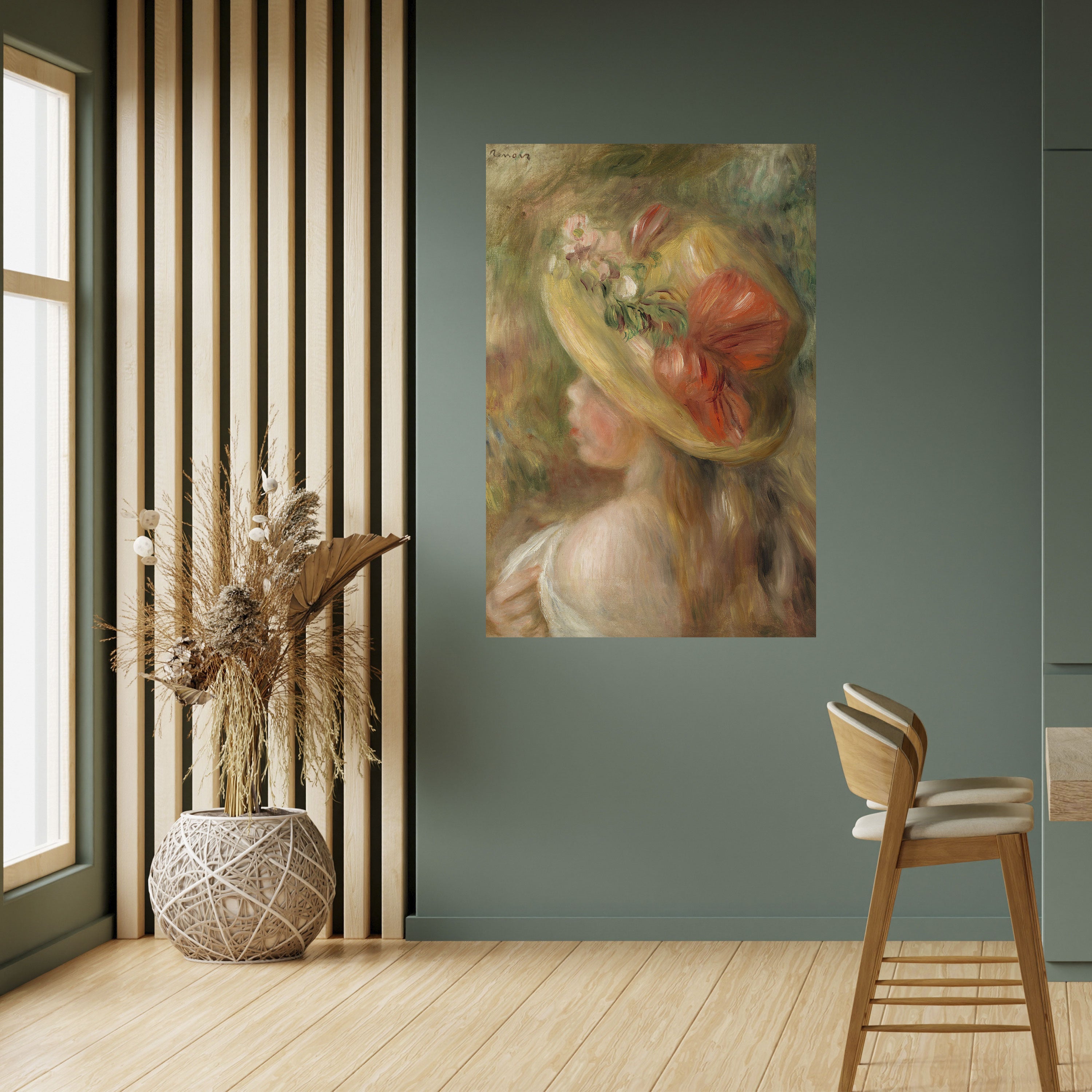 HAT OF PETALS Poster Vertical Autocolante