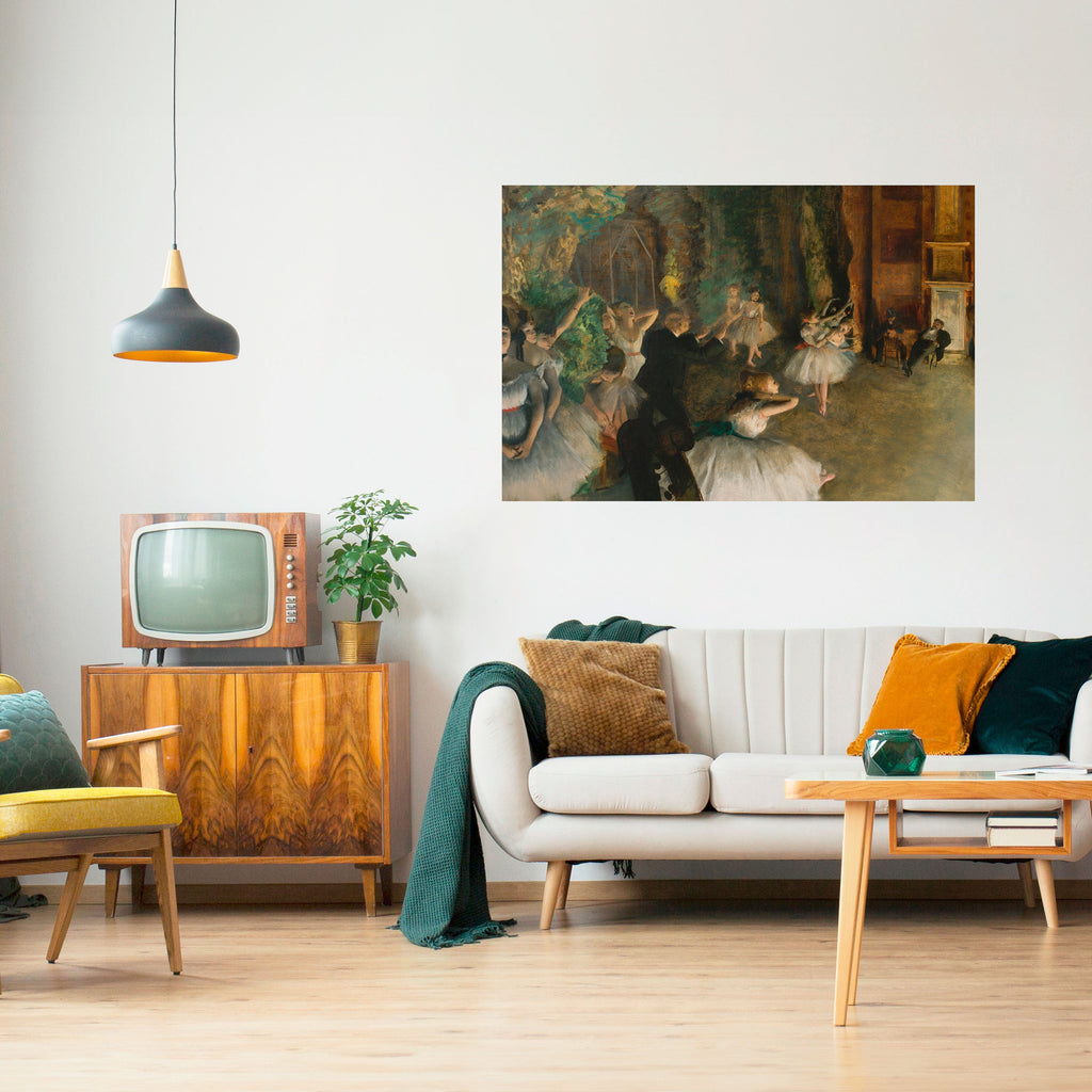 MYSTICAL BALLET REHEARSAL Peel and Stick Horizontal Poster