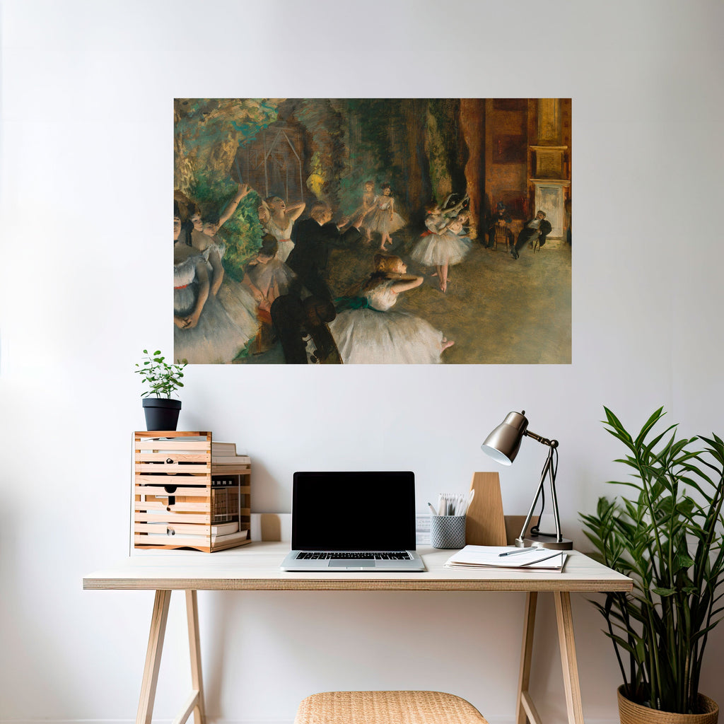 MYSTICAL BALLET REHEARSAL Peel and Stick Horizontal Poster