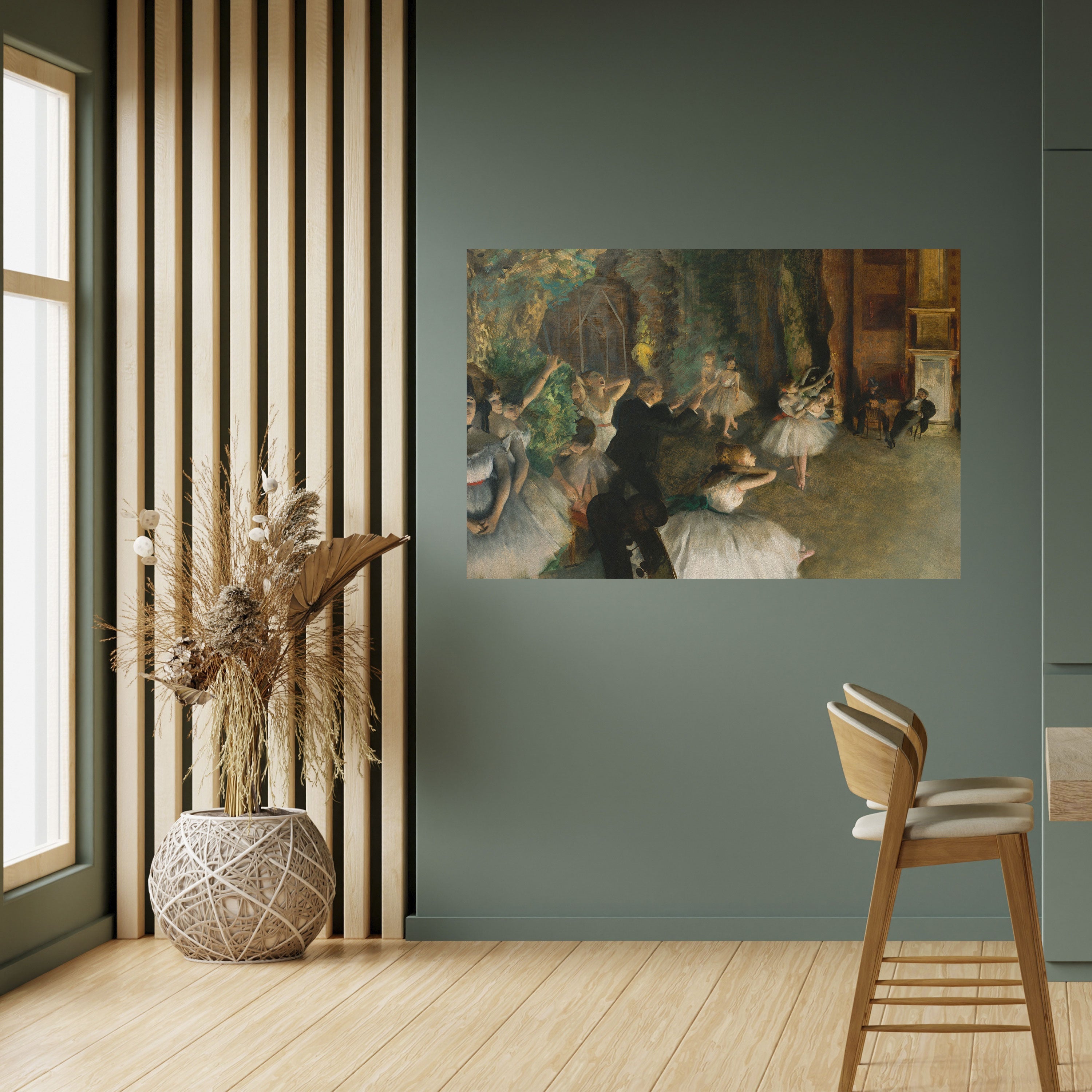 MYSTICAL BALLET REHEARSAL Peel and Stick Horizontal Poster