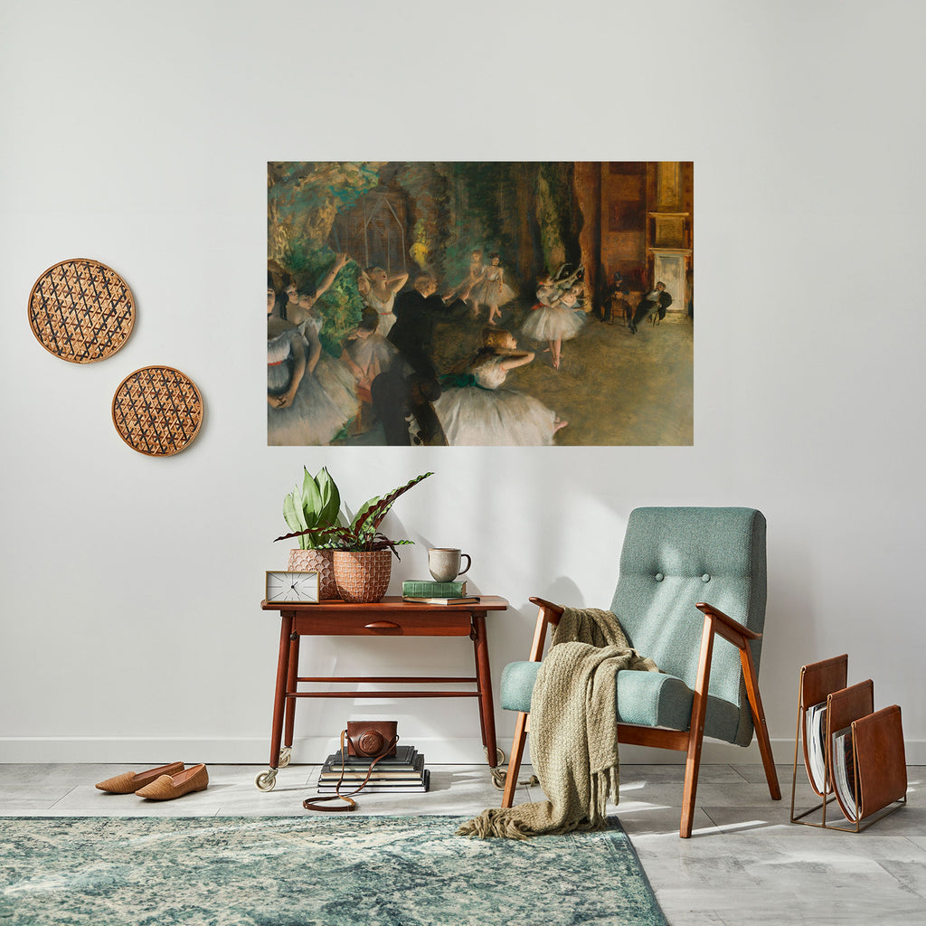 MYSTICAL BALLET REHEARSAL Peel and Stick Horizontal Poster