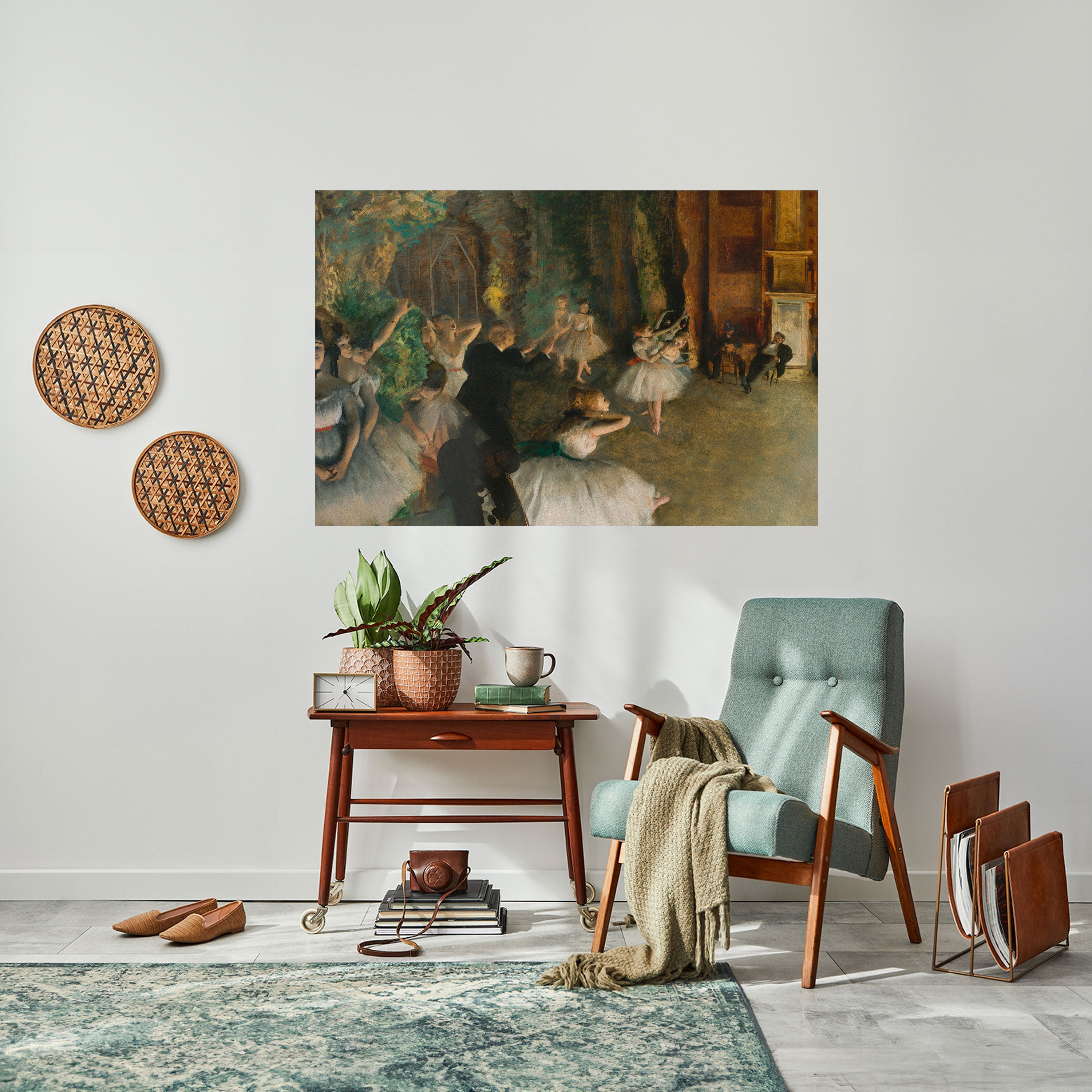 MYSTICAL BALLET REHEARSAL Peel and Stick Horizontal Poster