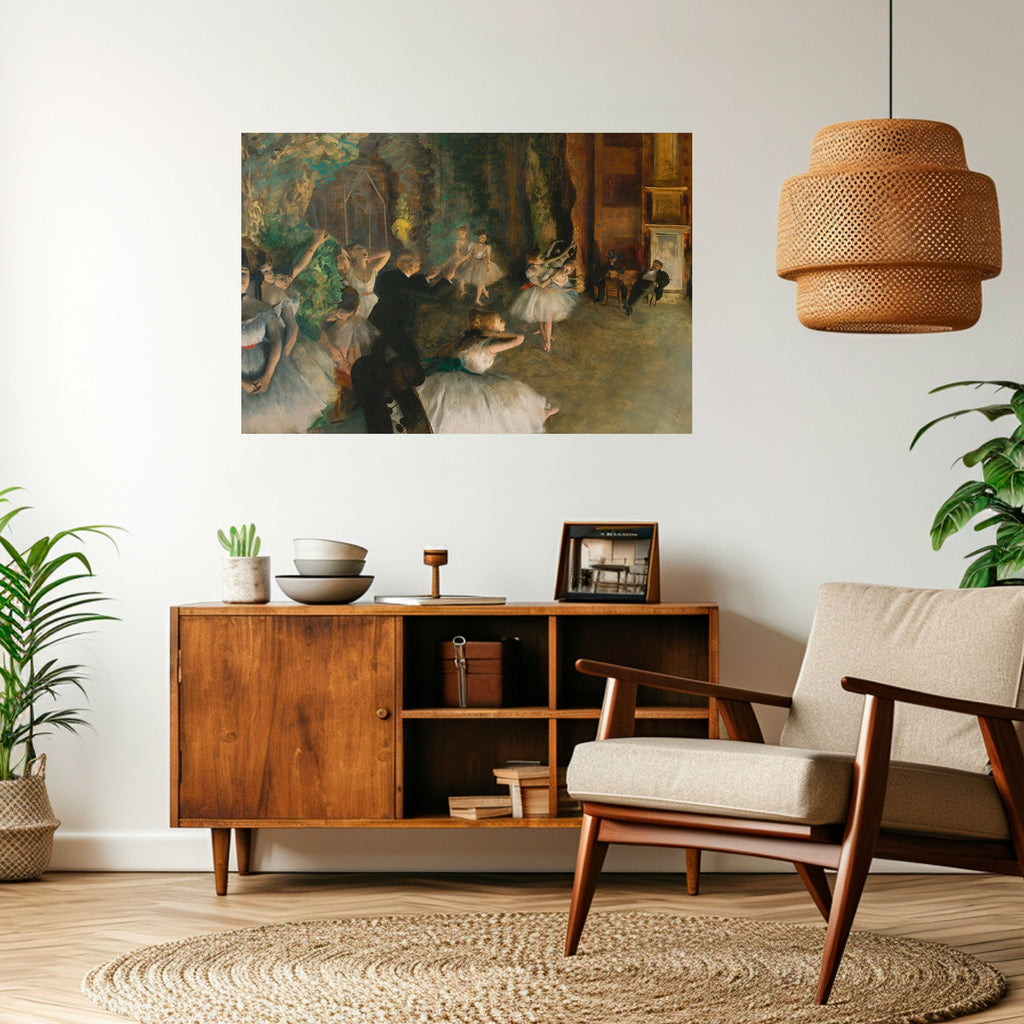 MYSTICAL BALLET REHEARSAL Peel and Stick Horizontal Poster