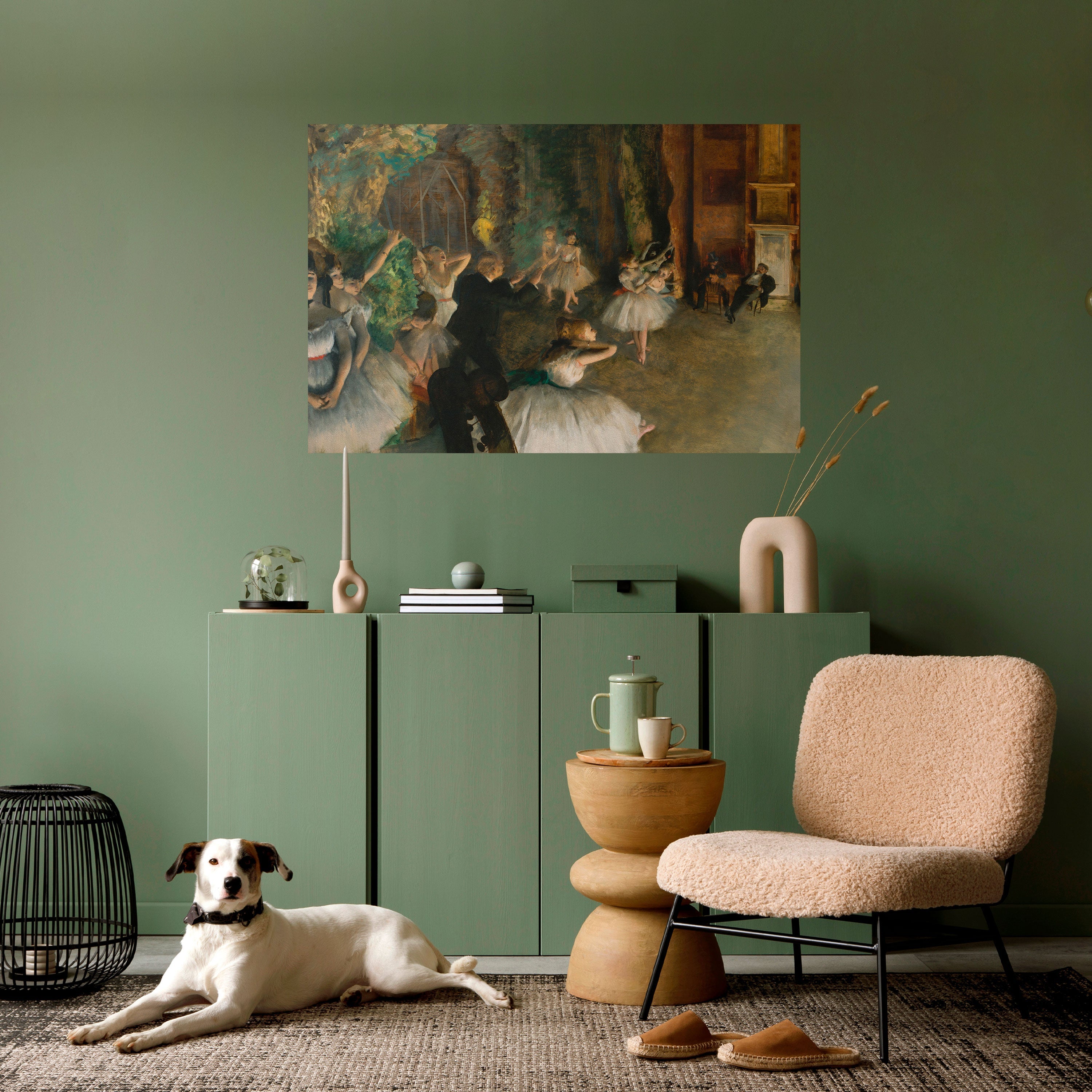 MYSTICAL BALLET REHEARSAL Peel and Stick Horizontal Poster