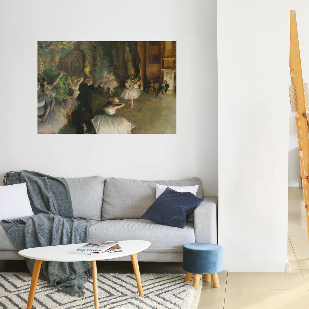 MYSTICAL BALLET REHEARSAL Peel and Stick Horizontal Poster