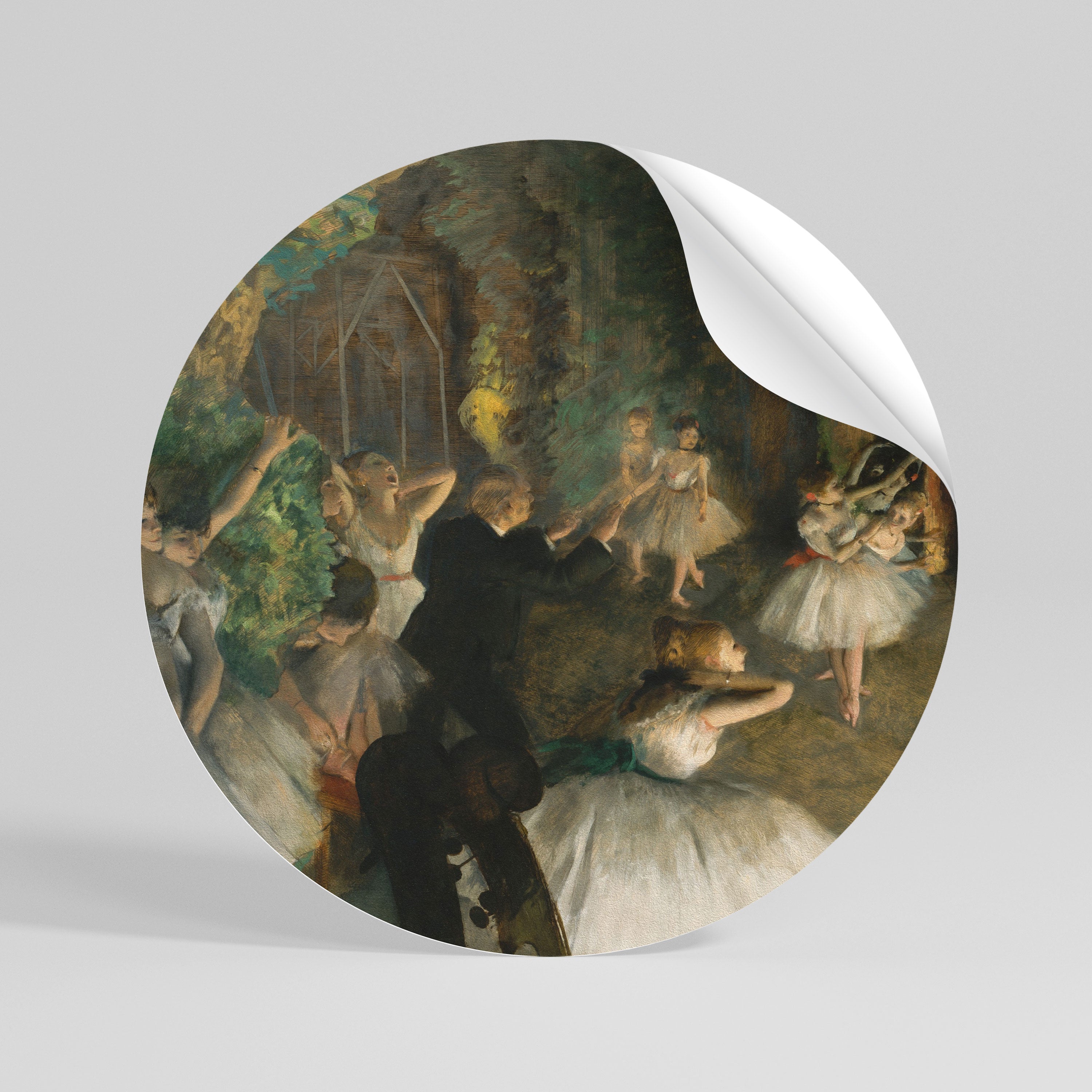 MYSTICAL BALLET REHEARSAL - Autocolante Redondo Removível