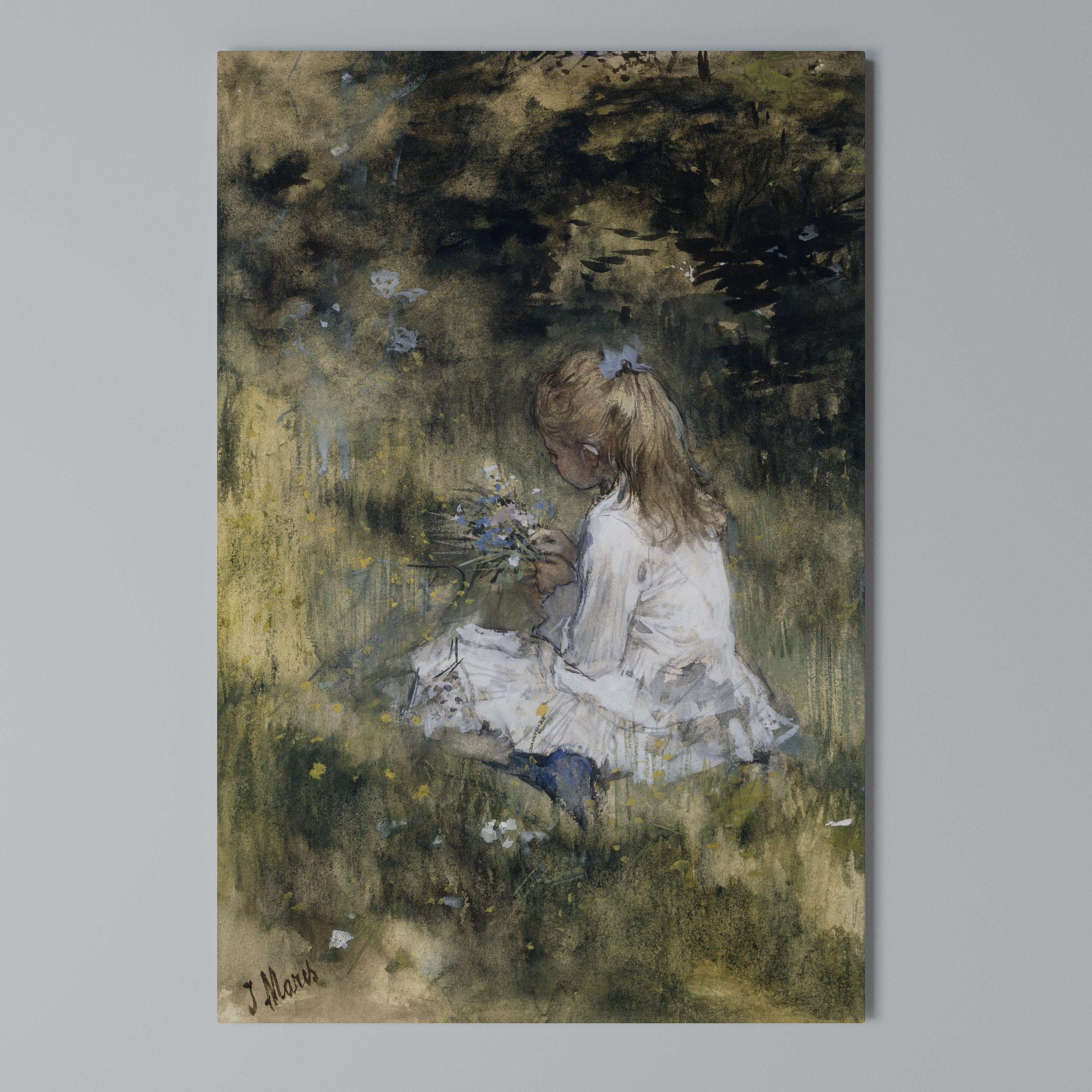 GATHERING SERENITY Quadro em tela vertical