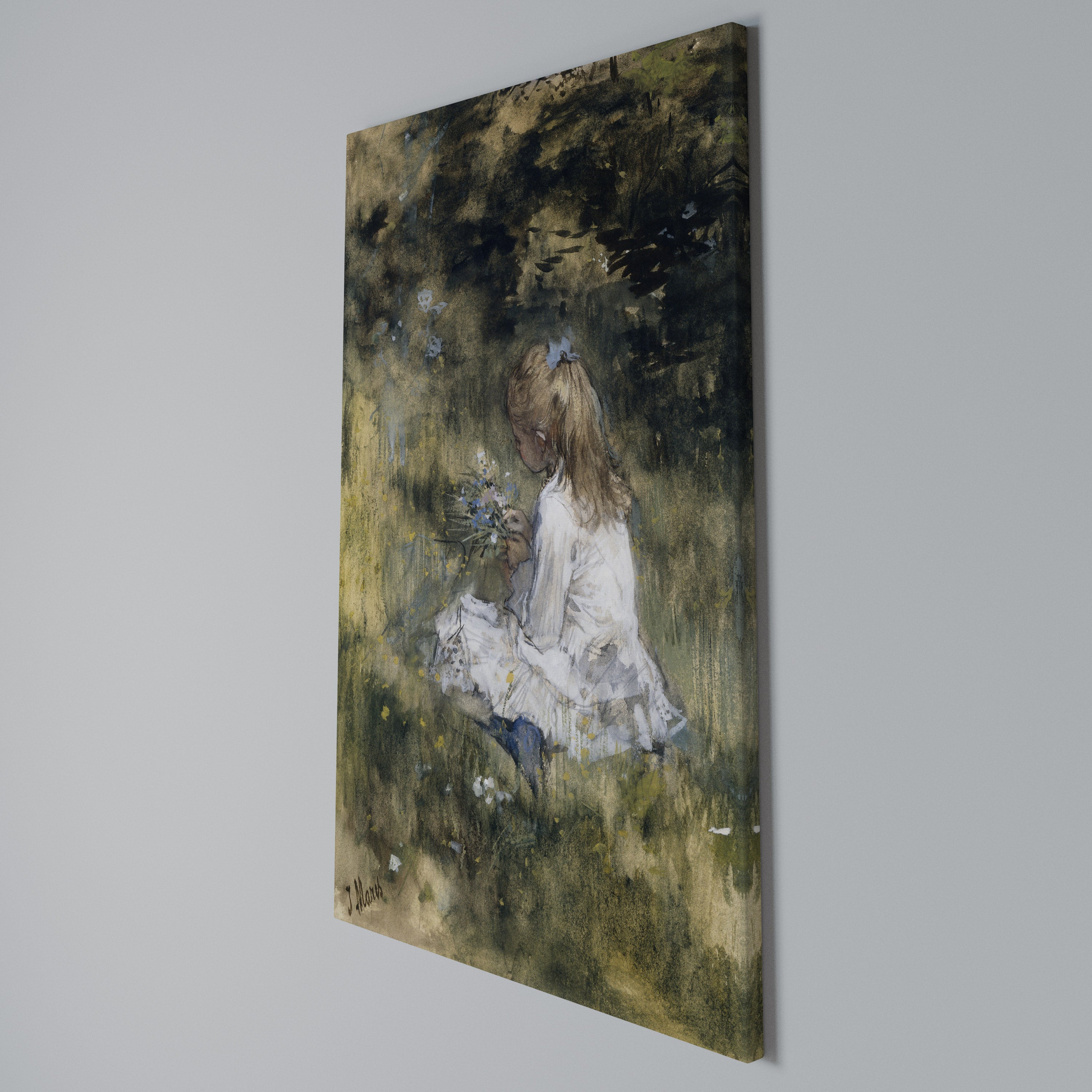 GATHERING SERENITY Quadro em tela vertical