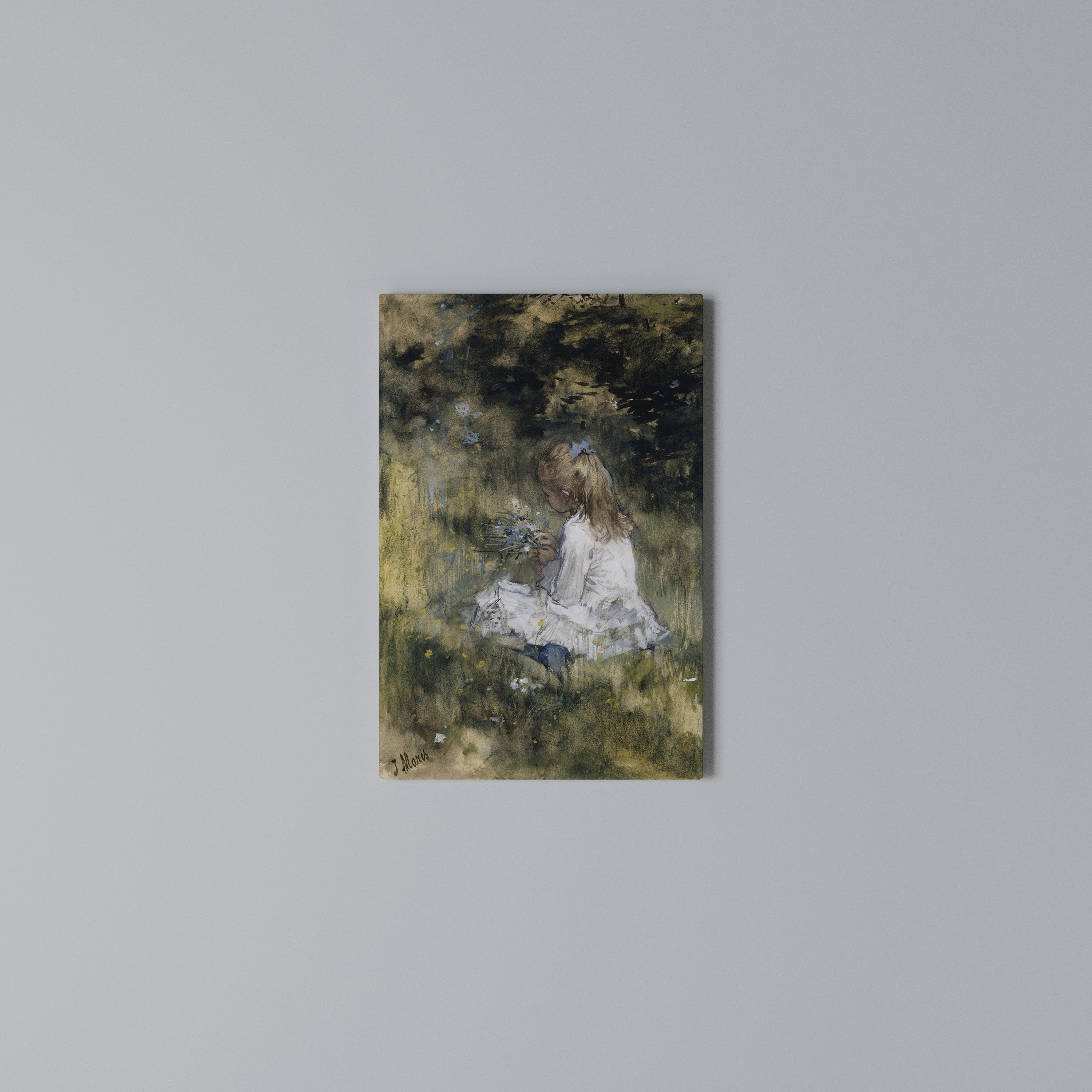 GATHERING SERENITY Quadro em tela vertical