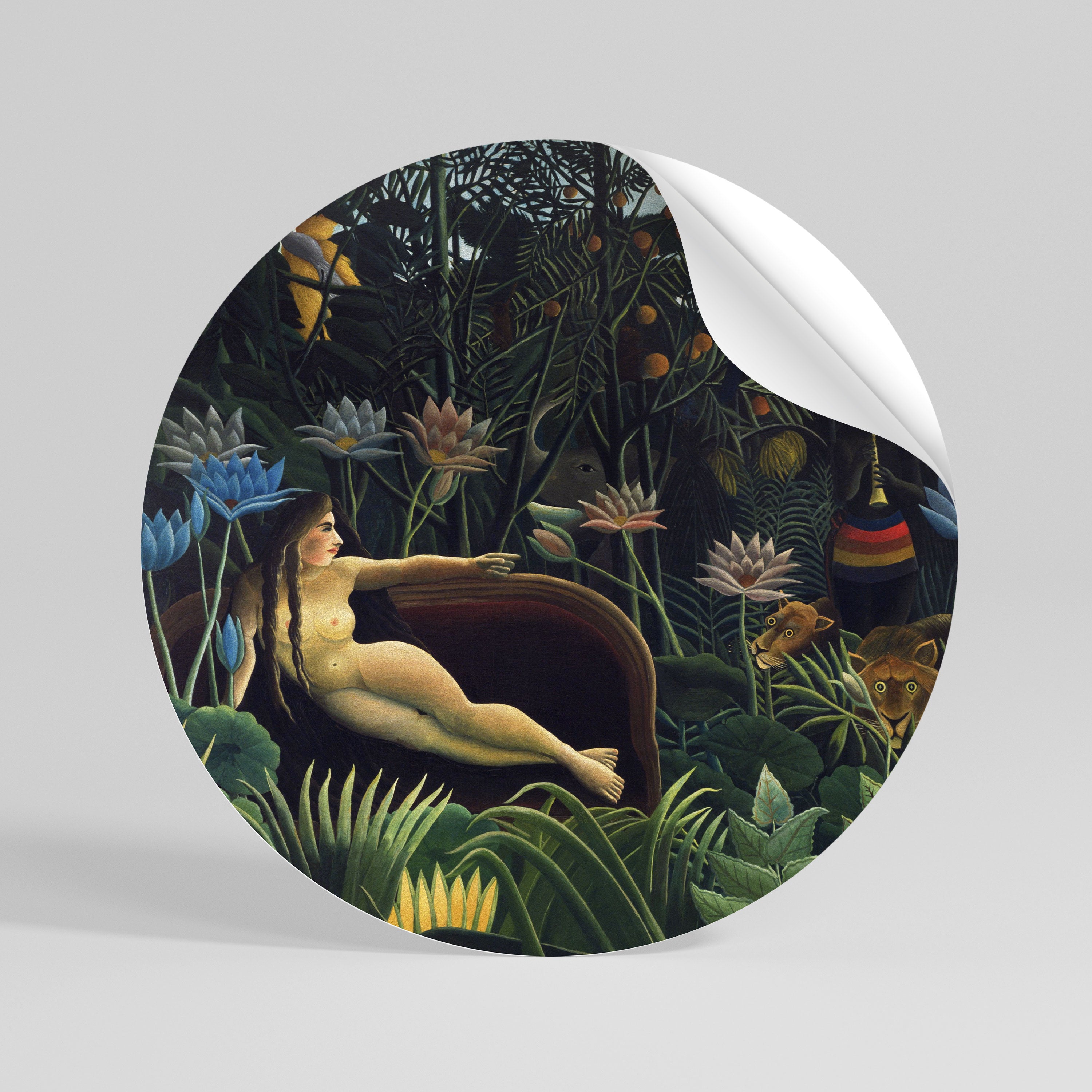 THE DREAM - Autocolante Redondo Removível