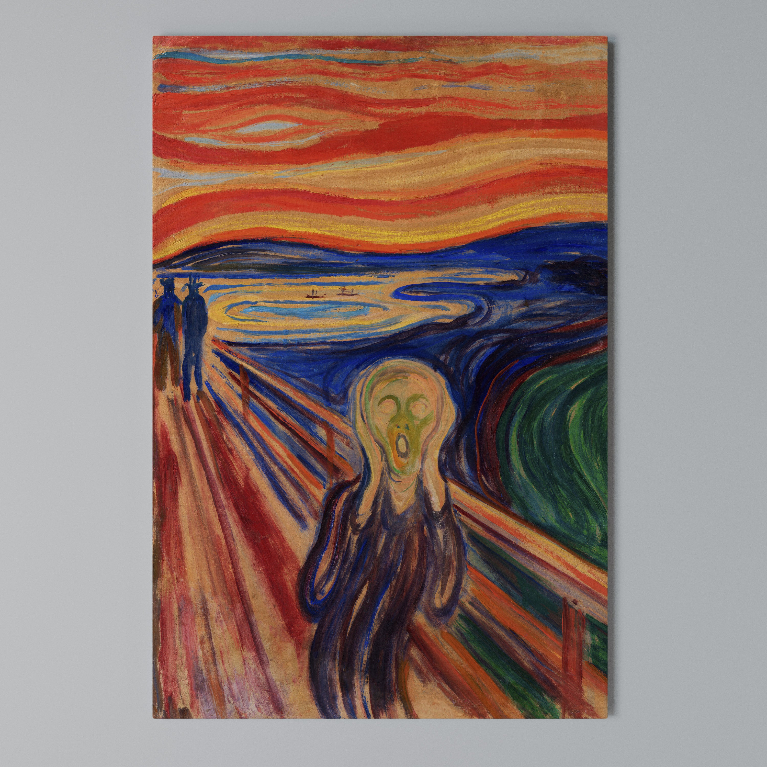 THE SCREAM Quadro em tela vertical