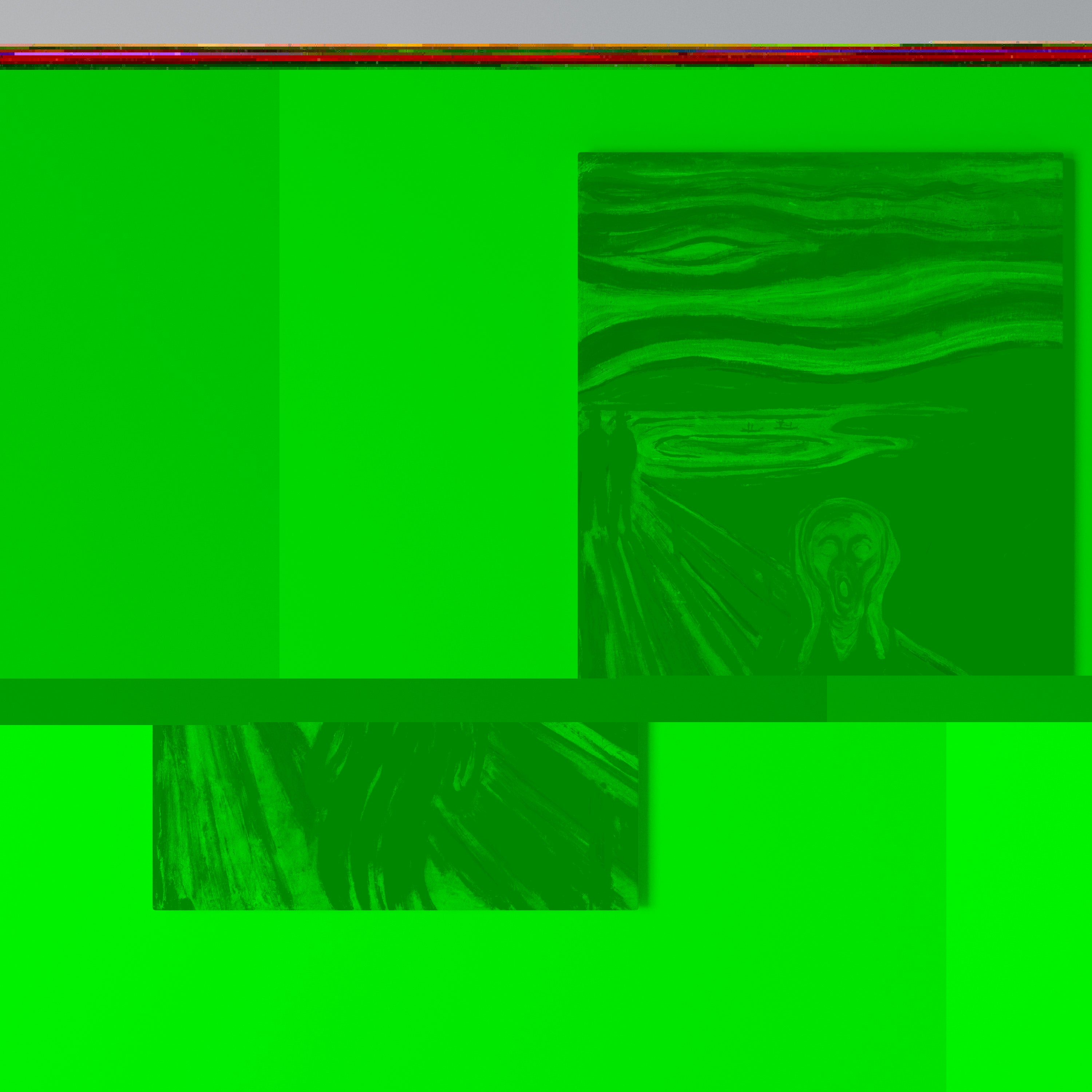 THE SCREAM Quadro em tela vertical