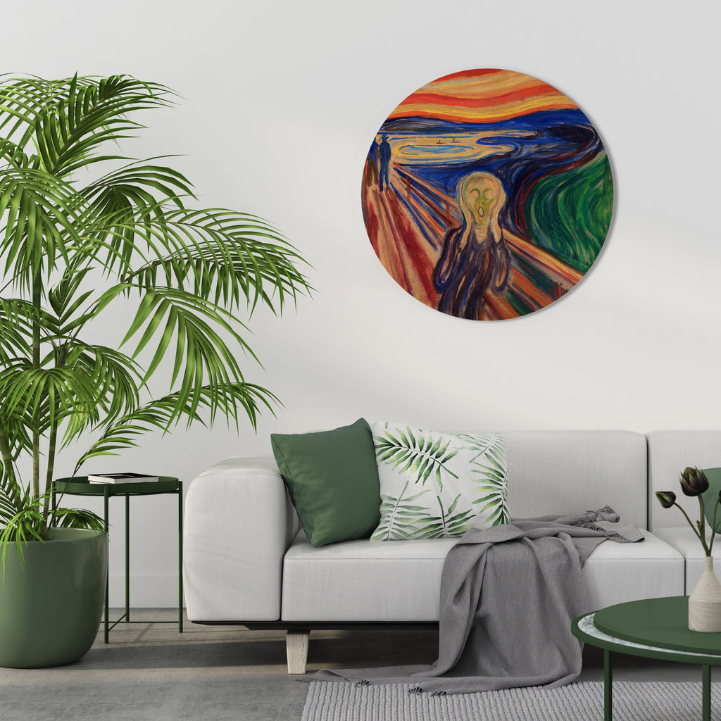 THE SCREAM Round Wall Art