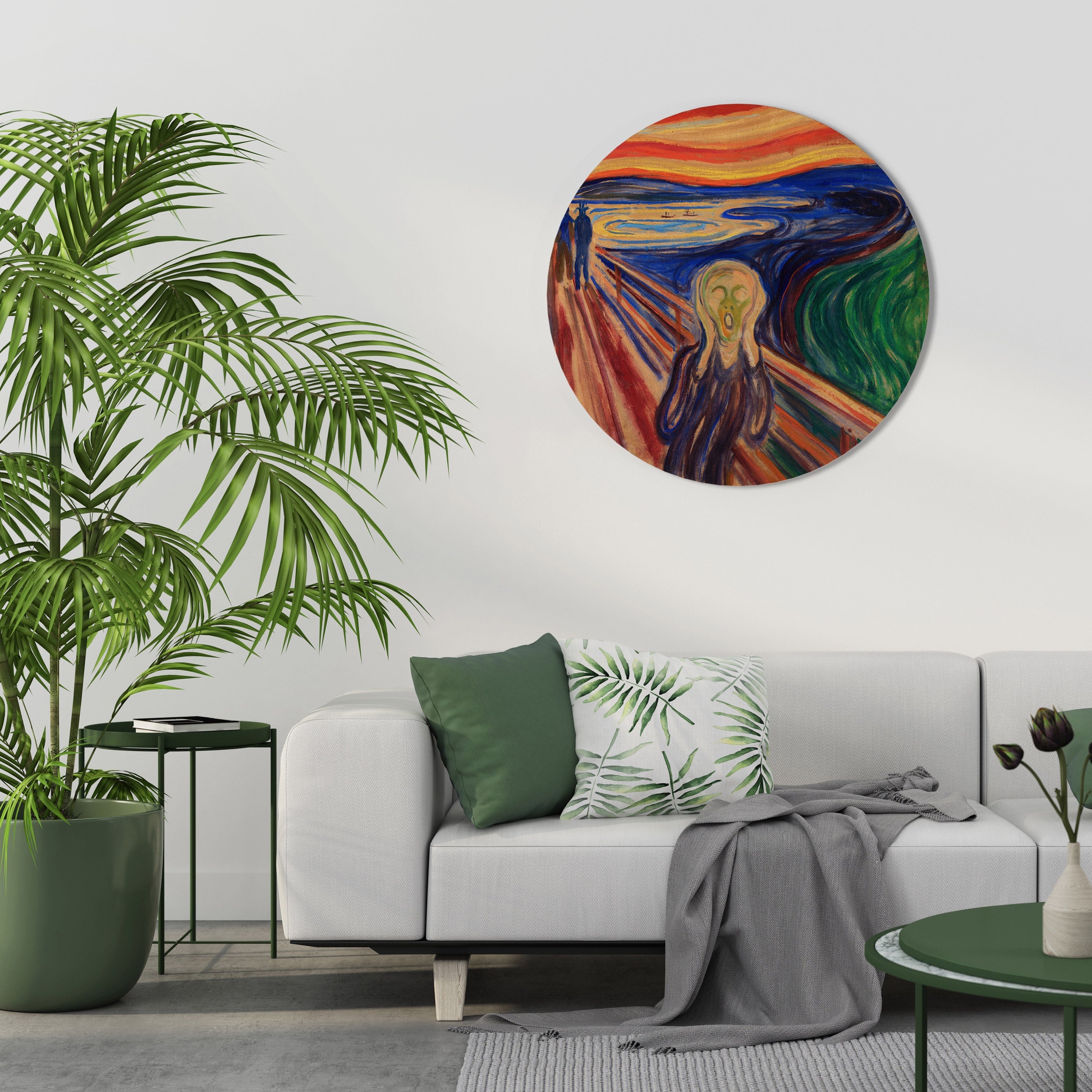 THE SCREAM Round Wall Art
