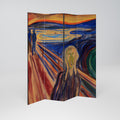 THE SCREAM Biombo de 4 Painéis