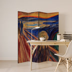 THE SCREAM Decorative 4-Panel Room Divider