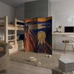 THE SCREAM Decorative 4-Panel Room Divider