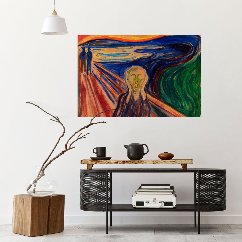 THE SCREAM Peel and Stick Horizontal Poster