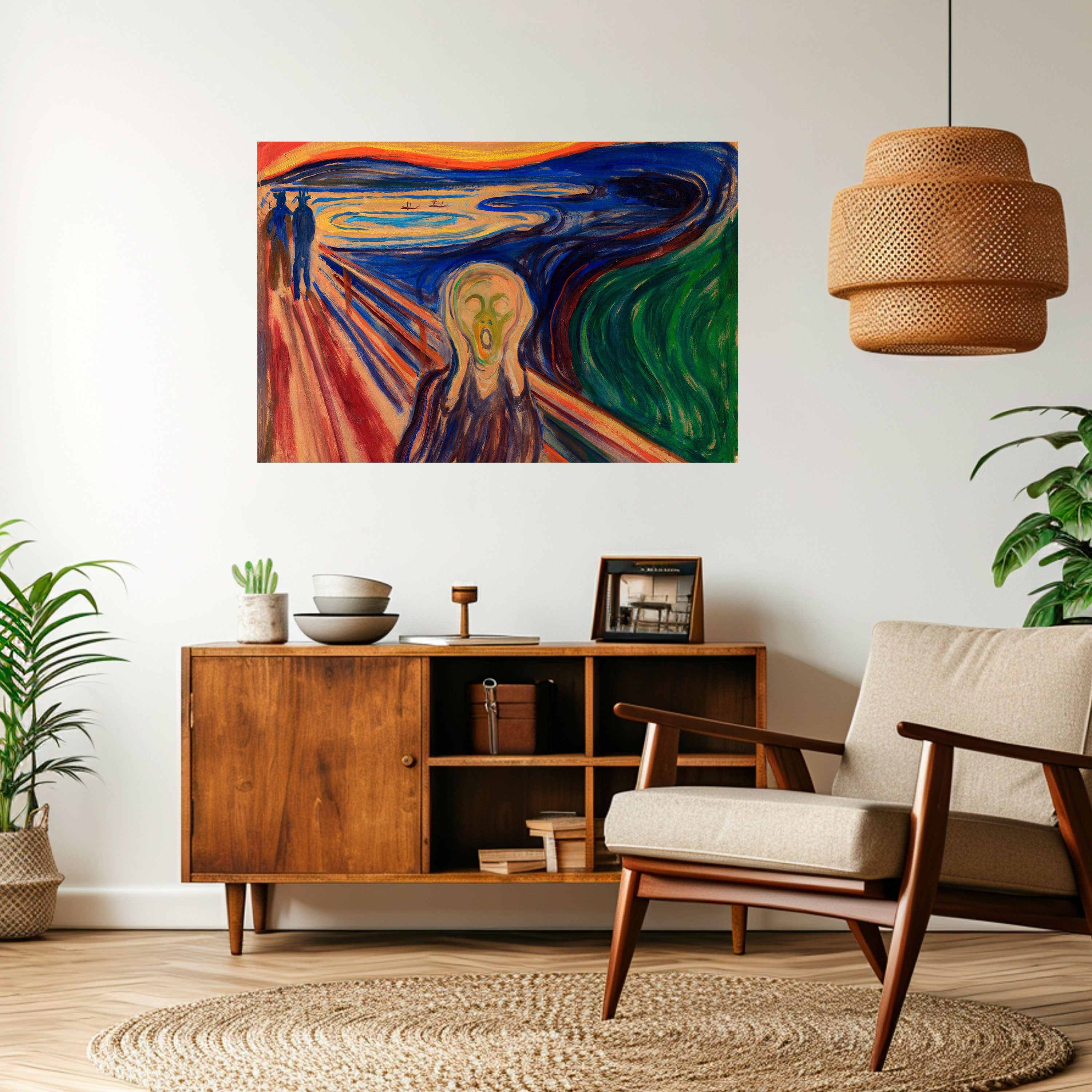 THE SCREAM Peel and Stick Horizontal Poster