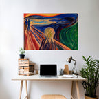 THE SCREAM Peel and Stick Horizontal Poster