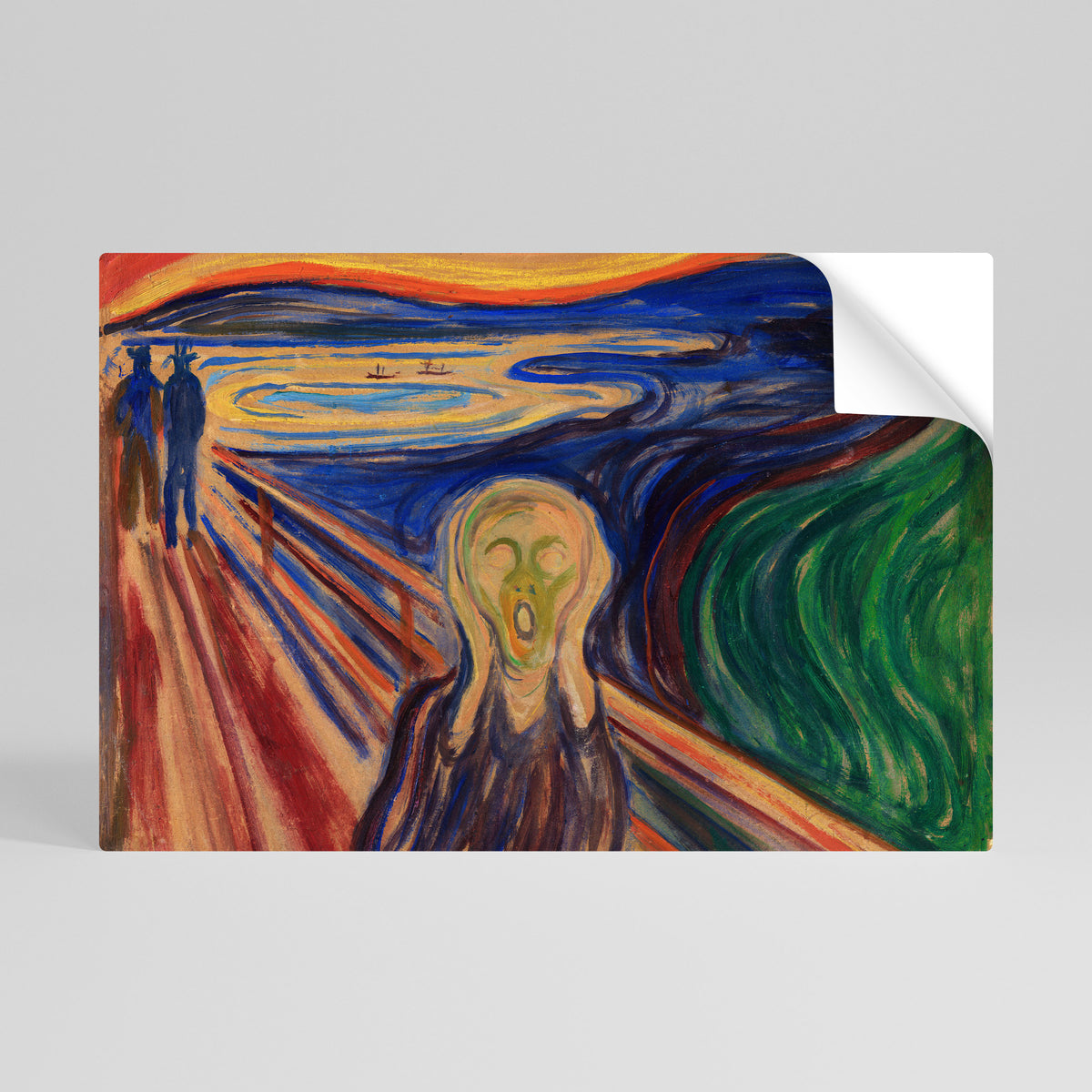THE SCREAM Póster Autocolante Horizontal